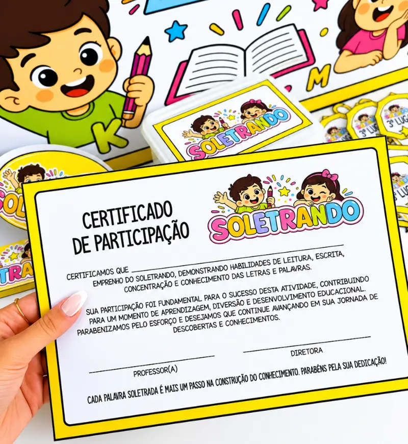Soletrando Sílabas Simples: Jogo de Alfabetização em PDF — amostra 3: Como usar em sala de aula