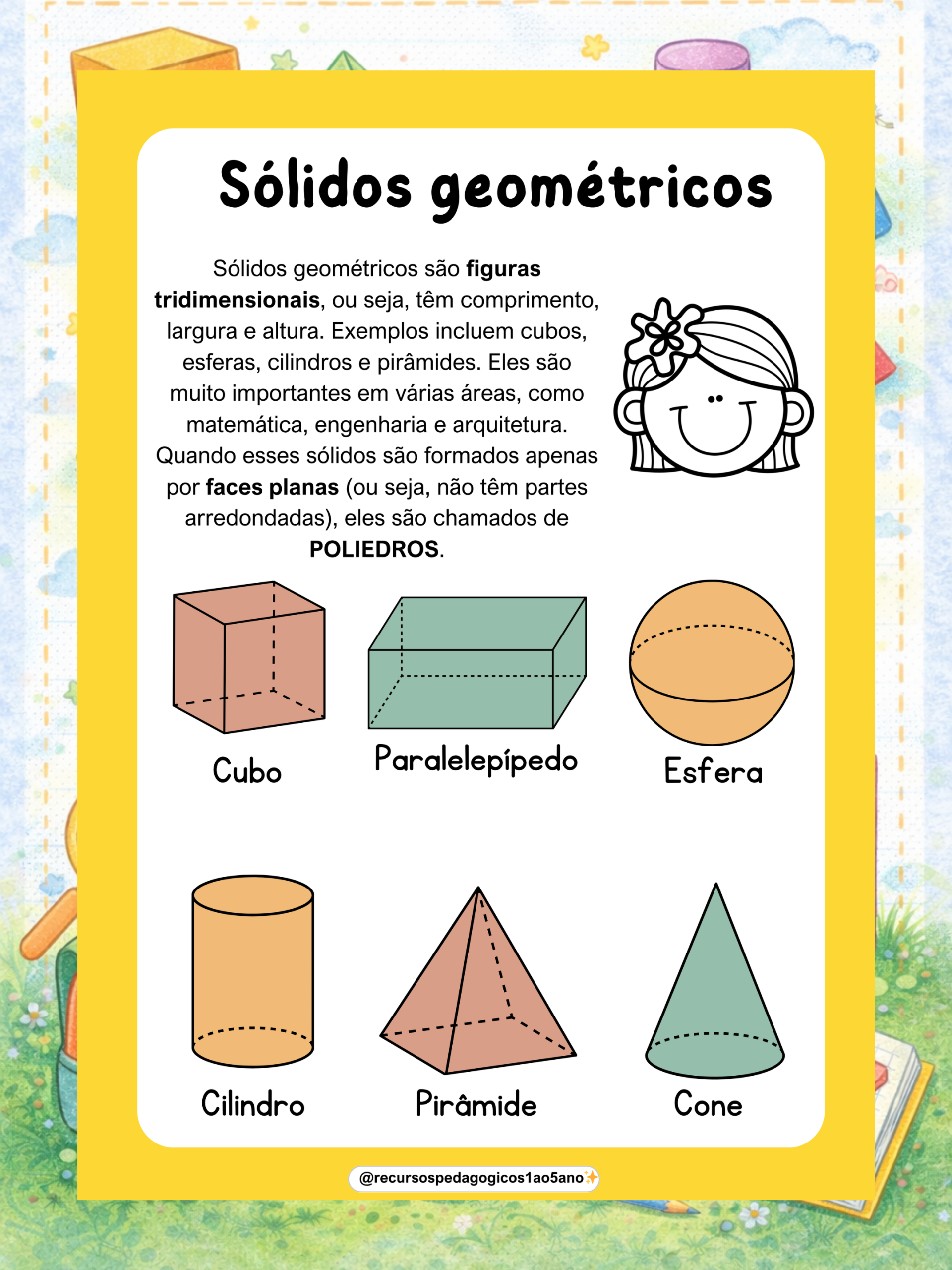 📐🧊 Sólidos Geométricos 3D e Planificações — amostra 7: 📐 Sólidos Geométricos 3D com planificações, 18 modelos para…