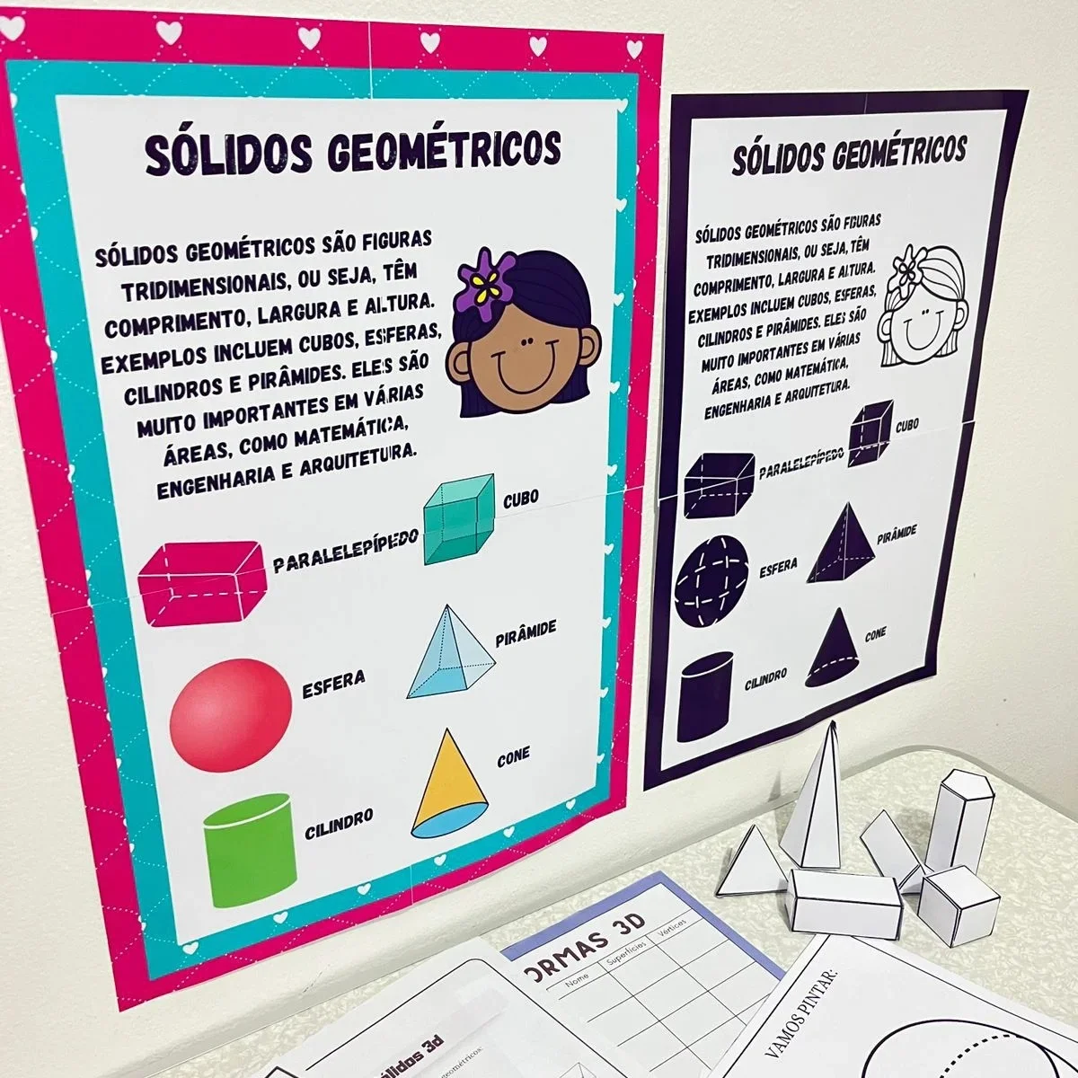 Sólidos Geométricos – Atividades de Matemática para Imprimir — Matemática para Educação Infantil: Sólidos Geométricos*…