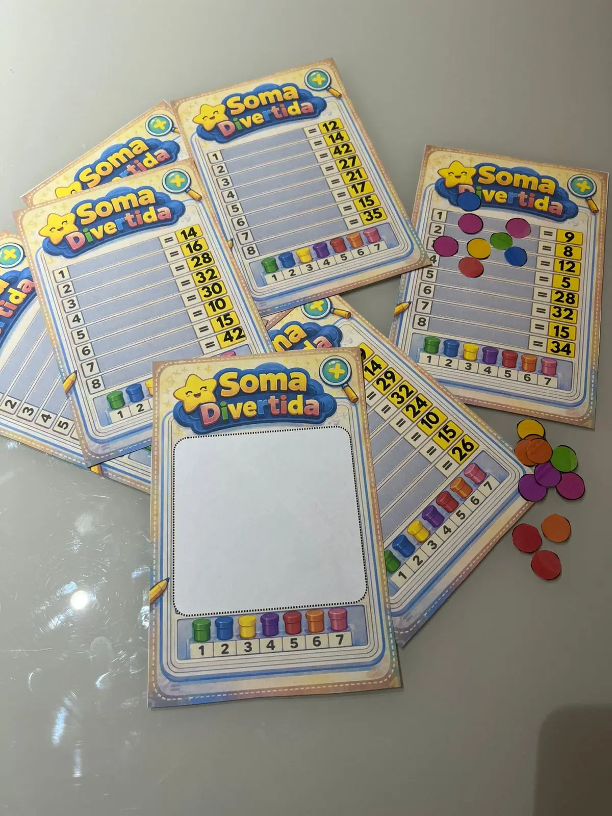 Soma divertida - Educação infantil, 1° e 2° ano e Ref. Escolar. — capa do material