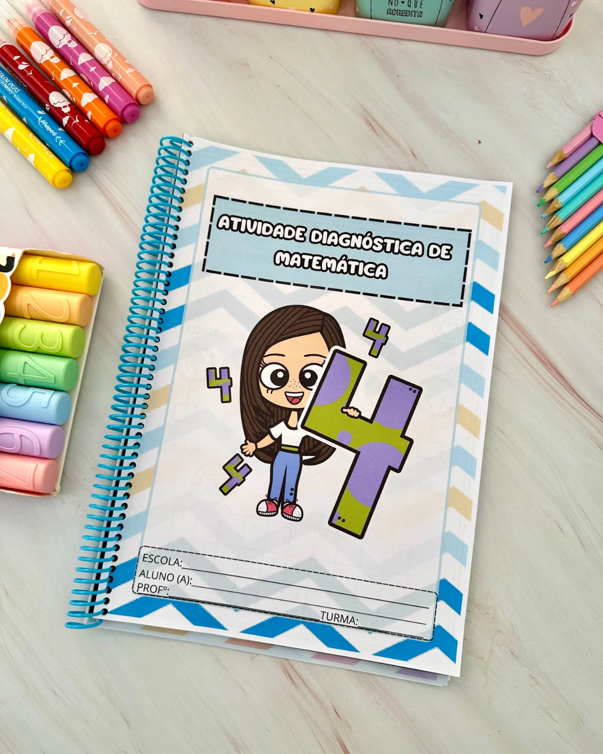 Sondagem Diagnóstica 1º Ano — amostra 3: Sondagem diagnóstica com 12 páginas de atividades para avaliar conhecimentos e…