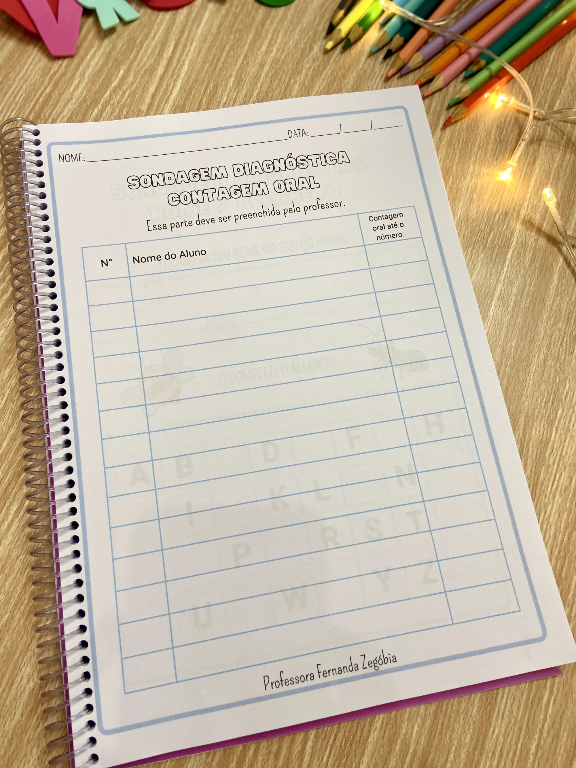 Sondagem Diagnóstica auxiliar para momento da sondagem — amostra 5: Escritadonome