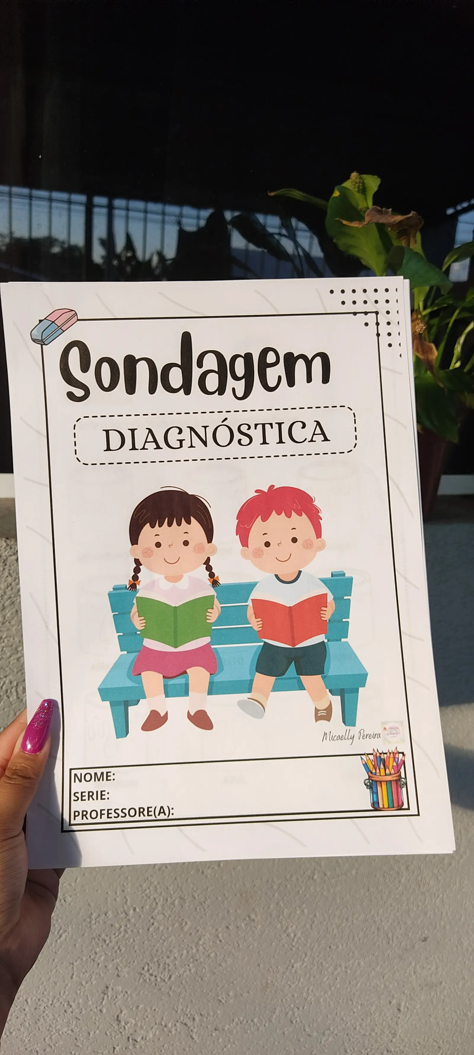Sondagem diagnóstica inicial – PDF para Imprimir — capa do material