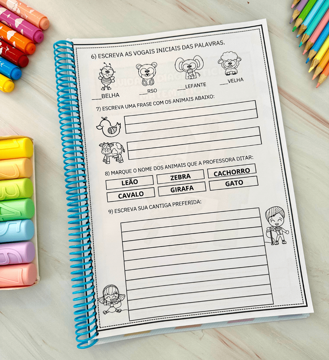 Sondagem diagnóstica para o 1º ano: atividades em PDF — amostra 3: Como usar a sondagem em sala de aula