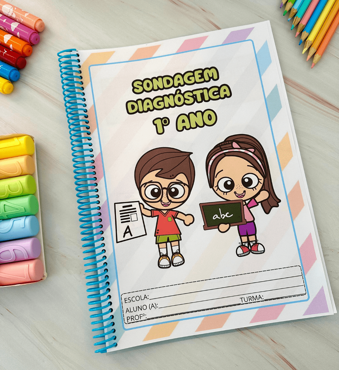 Sondagem diagnóstica para o 1º ano: atividades em PDF — capa do material