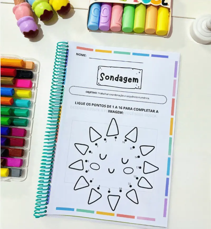 Sondagem diagnóstica para pré-escola: apostila em PDF — amostra 1: Sondagem diagnóstica para conhecer a turma