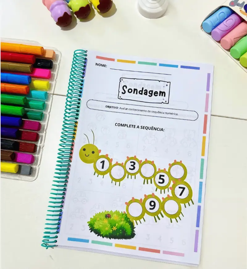 Sondagem diagnóstica para pré-escola: apostila em PDF — amostra 3: Como usar em sala de aula