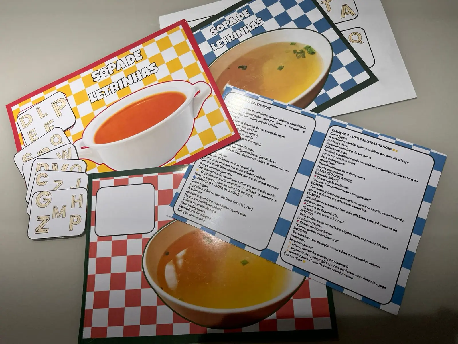 Sopa de Letrinhas – Jogo de Alfabetização para E. Infantil e 1º Ano — amostra 7: Sopa de Letrinhas: jogo educativo de…