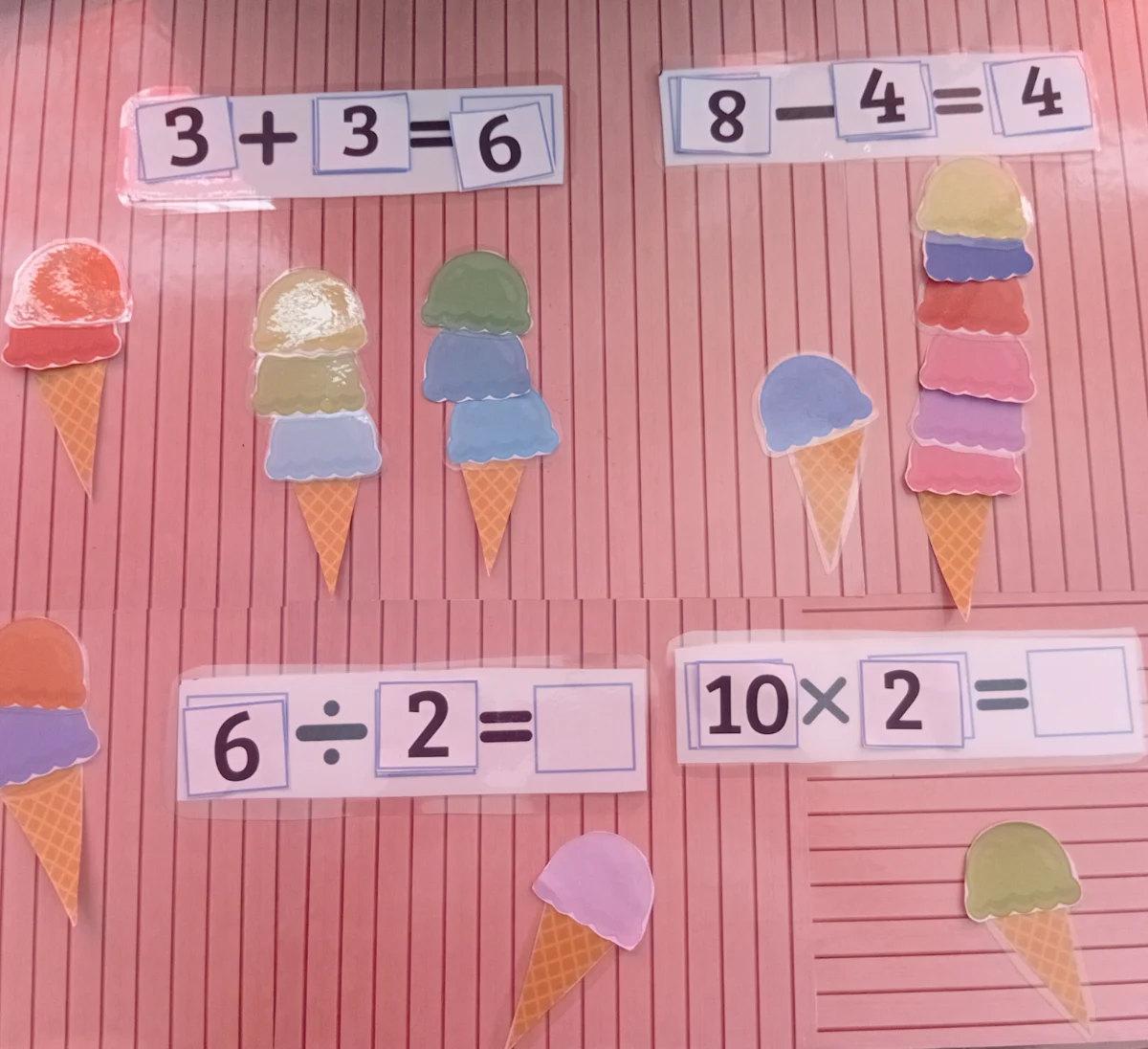 Sorveteira da matemática 4 operações – PDF para Imprimir — amostra 1: Jogos lúdico onde a criança vai aprender as operações…