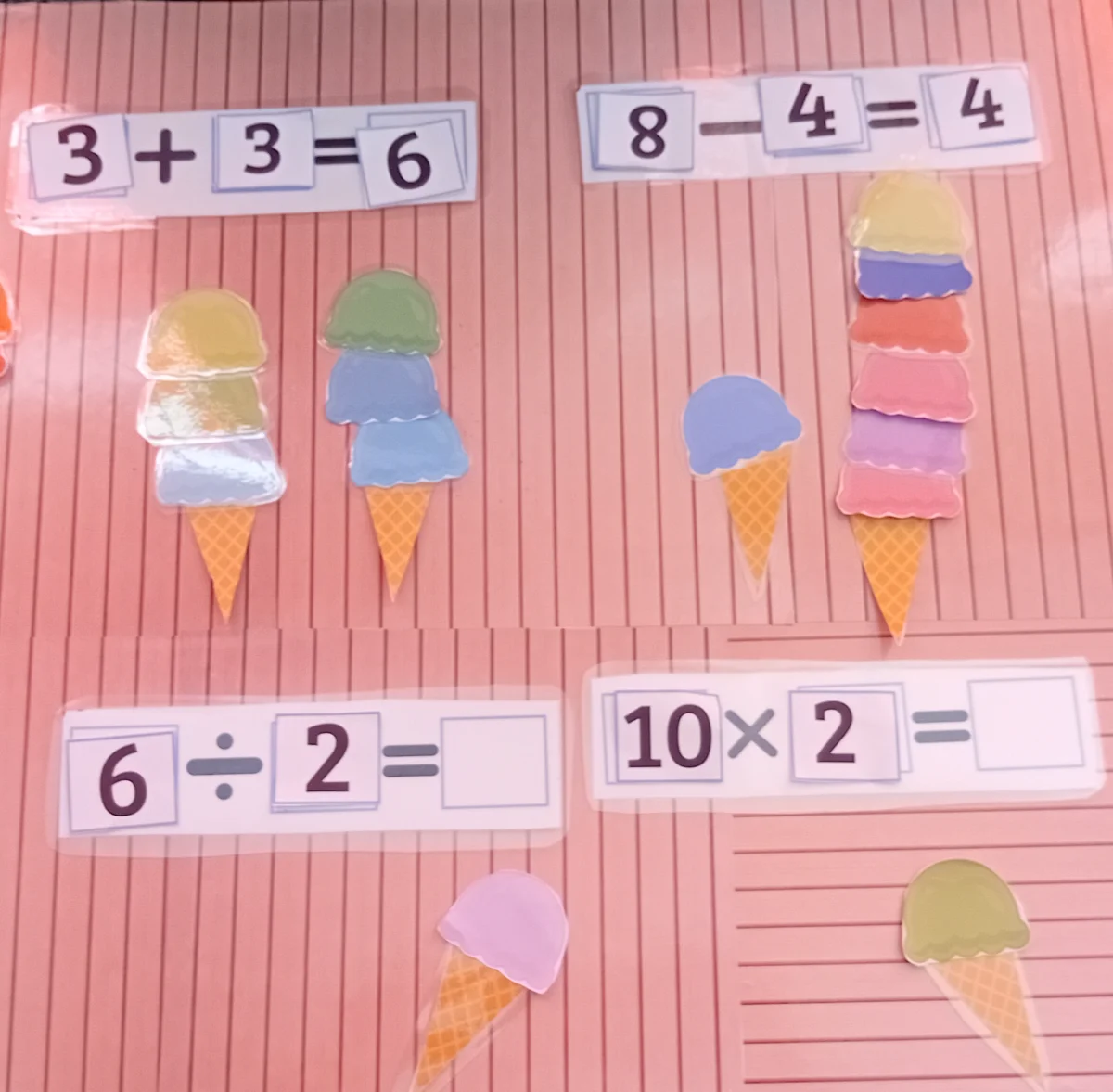 Sorveteira da matemática 4 operações – PDF para Imprimir — amostra 2: Jogos lúdico onde a criança vai aprender as operações…