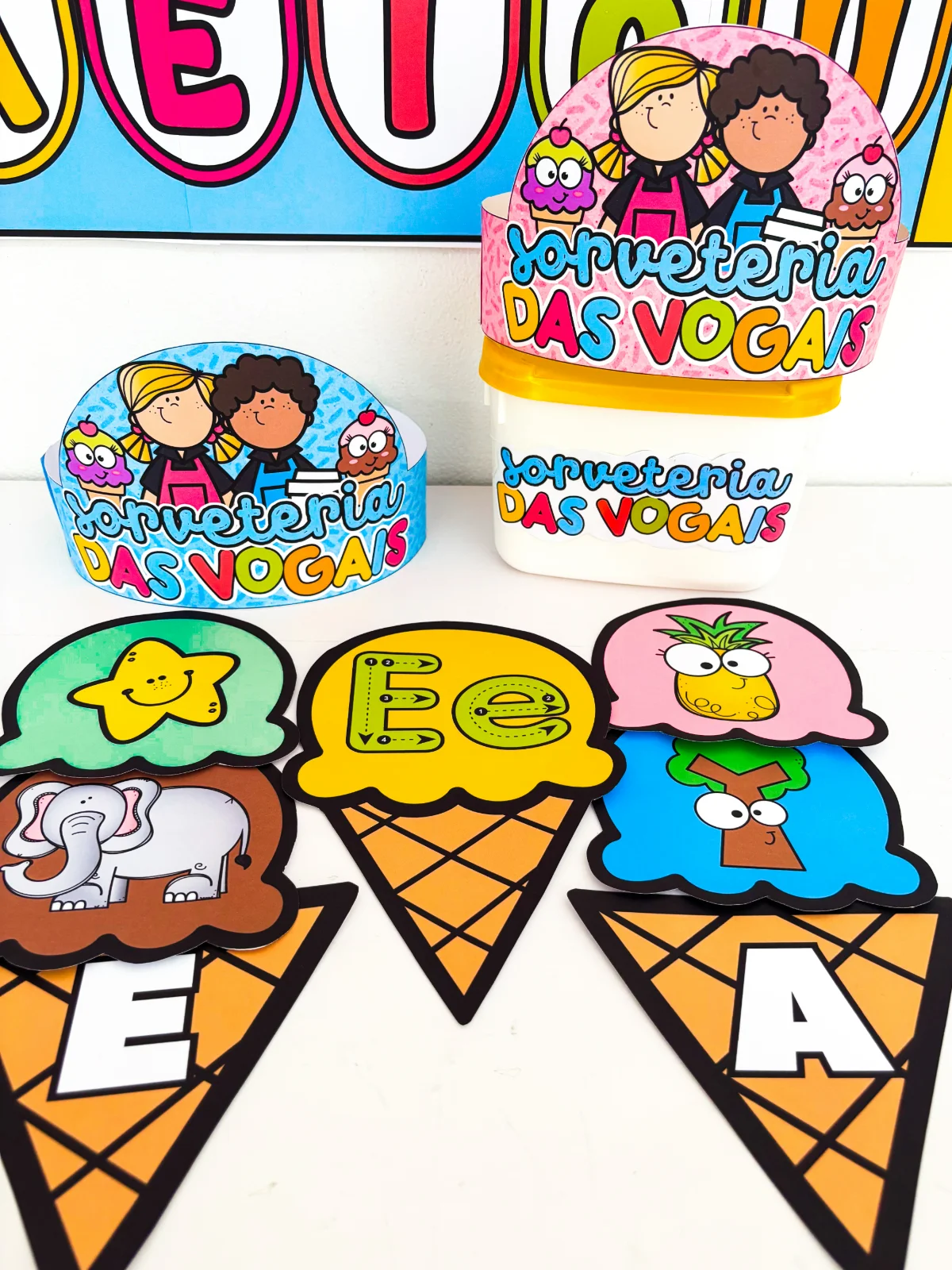 SORVETERIA DAS VOGAIS – Material Pedagógico — amostra 5: Ensinar vogais pode ser leve, lúdico e inesquecível