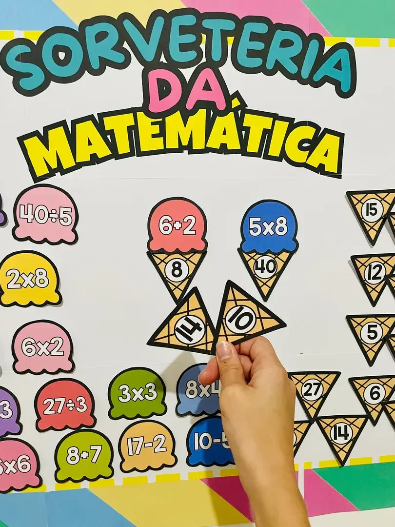 sorveteria - Jogo das 4 Operações - Educação Infantil e Fundamental 1 — amostra 1: O kit pedagógico História na Caixa -…