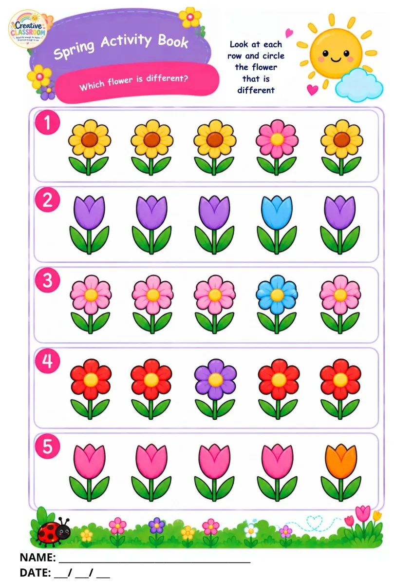 Spring Activity Book – Educação Infantil Primavera — amostra 2: Para quem serve