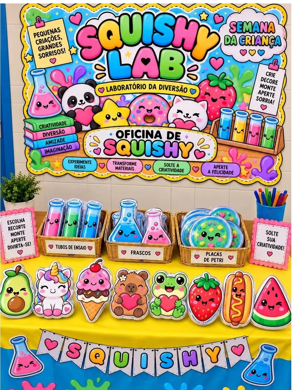 Squishy Lab– Laboratório da diversão -Oficina squishy -BNCC EI03EO03 — capa do material