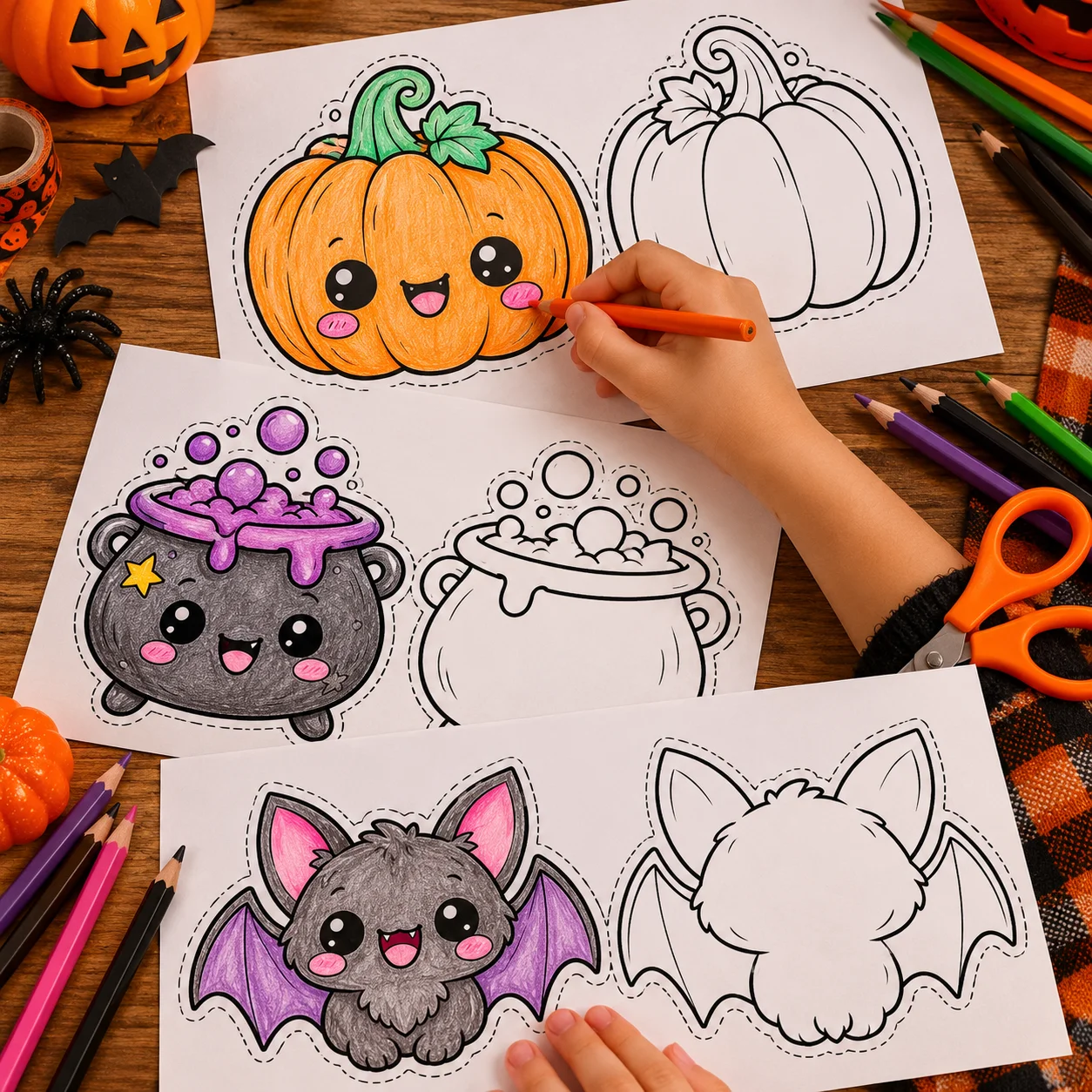 Squishies de Halloween para Colorir, Recortar e Montar. — amostra 1: Squishys de Halloween para Colorir, Recortar e Montar… Squishies de Halloween para Colorir, Recortar e Montar. — amostra 1: Squishys de Halloween para Colorir, Recortar e Montar…