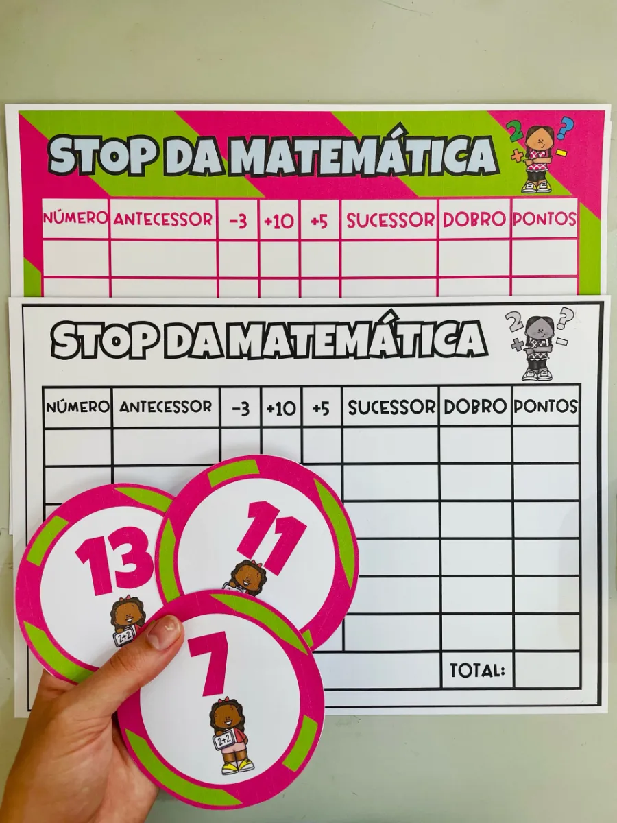 Stop da Matemática – Jogo Educativo para Aprender Brincando — amostra 2: 🔢 Stop da Matemática: jogo educativo e divertido…