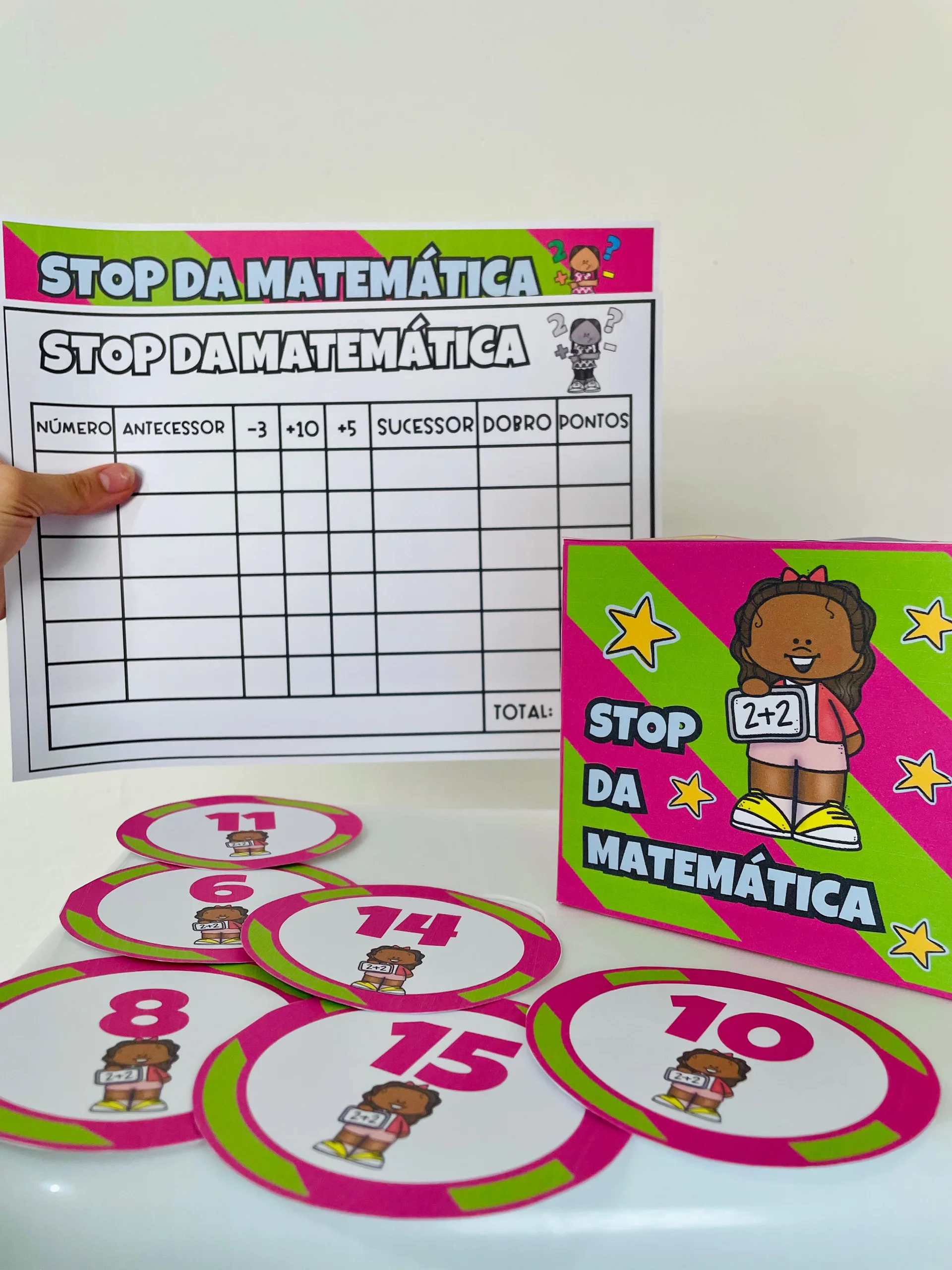 Stop da Matemática — Jogo Lúdico de Operações, Números e Raciocínio — amostra 4: Stop da Matemática: jogo pedagógico…