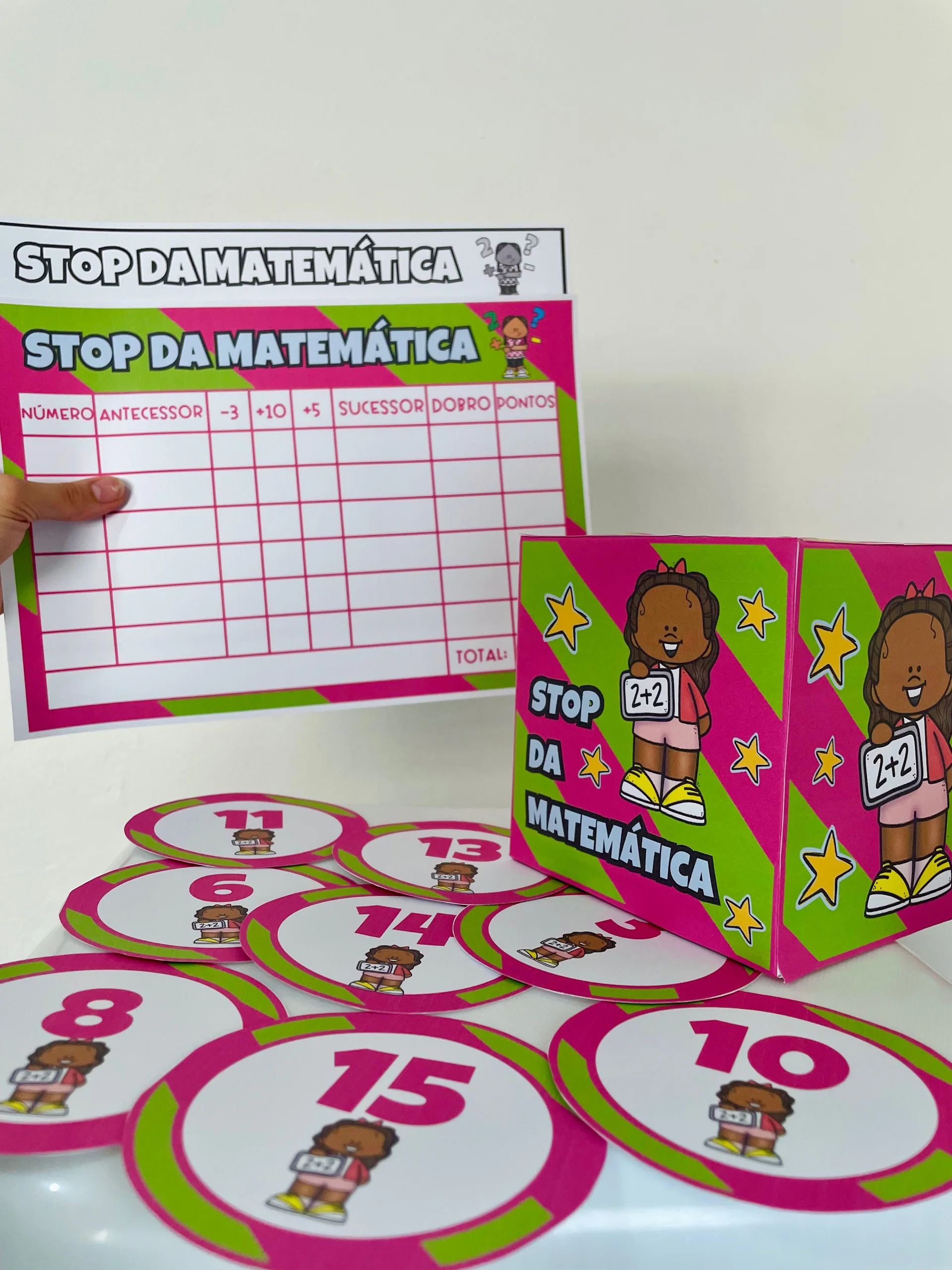 Stop da Matemática — Jogo Lúdico de Operações, Números e Raciocínio — amostra 5: Stop da Matemática: jogo pedagógico…
