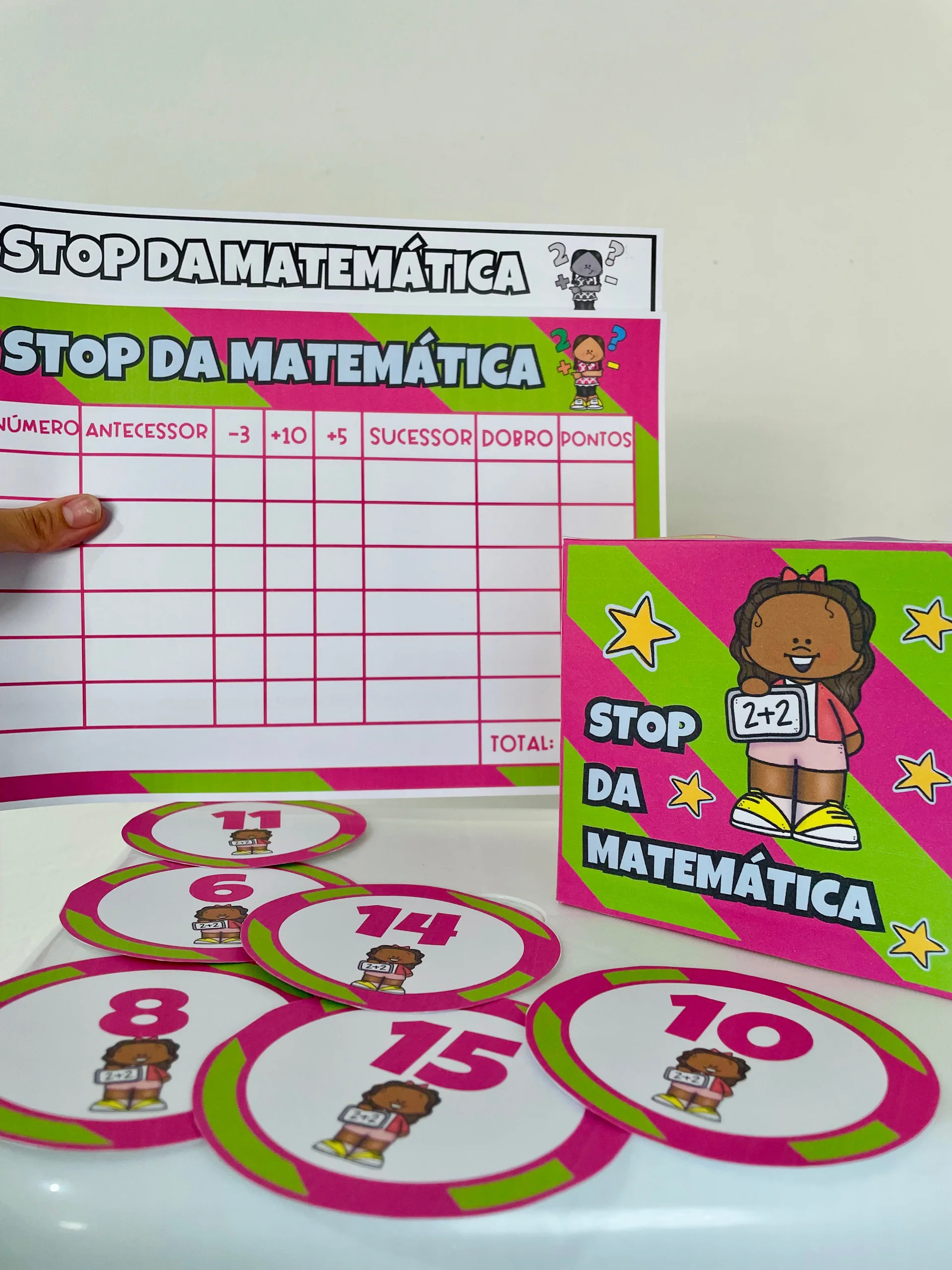 Stop da Matemática — Jogo Lúdico de Operações, Números e Raciocínio — amostra 7: Stop da Matemática: jogo pedagógico…