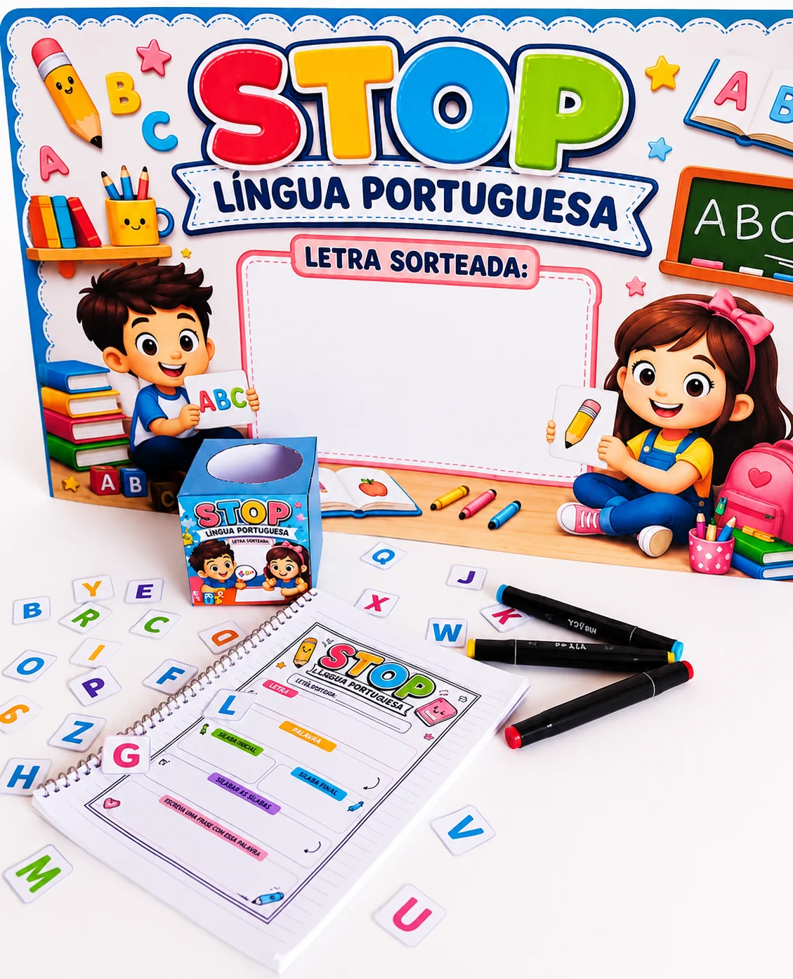 STOP – Língua Portuguesa – PDF para Imprimir | Educação Infantil — capa do material