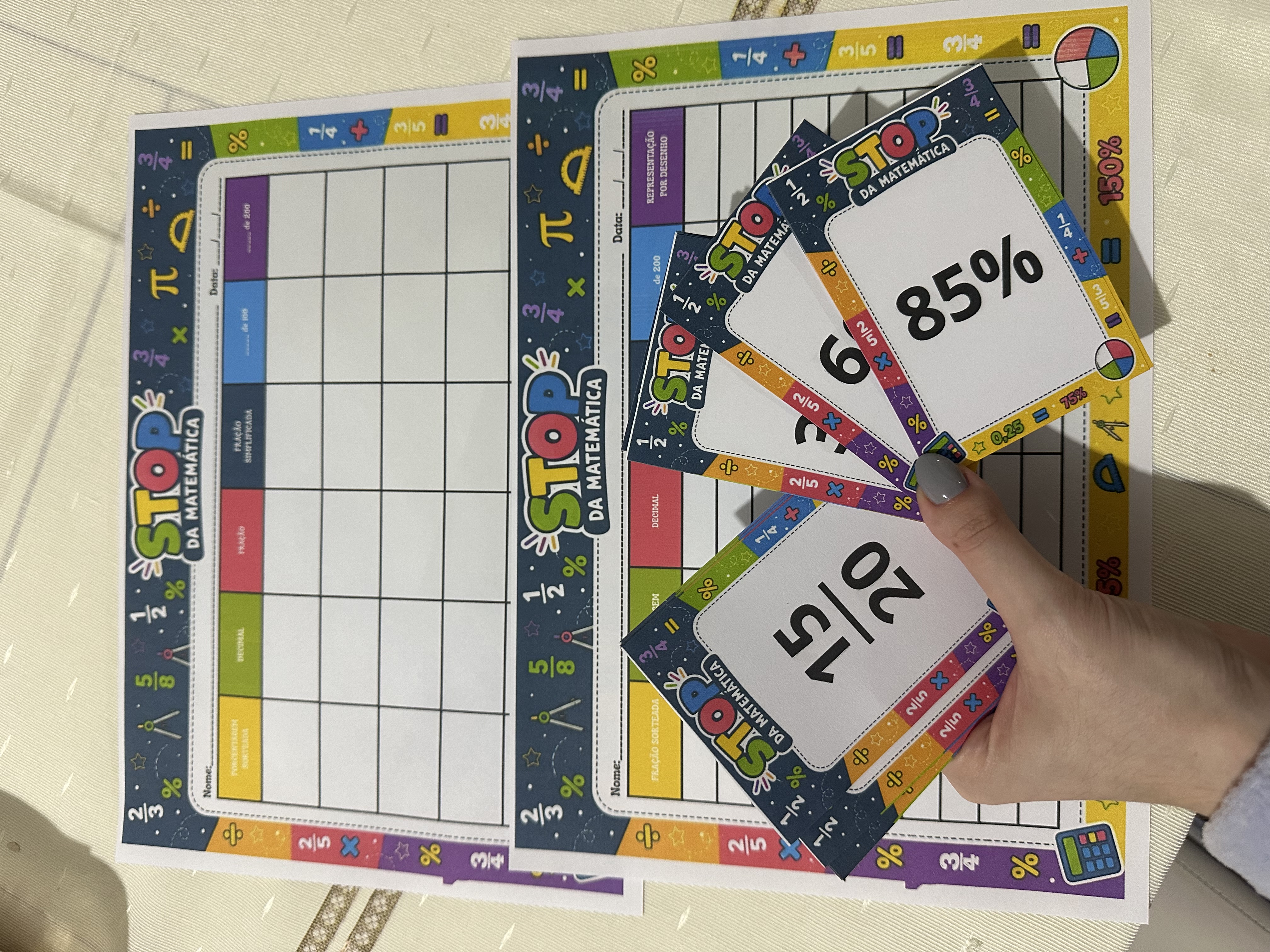 STOP Matemático | Jogo de Frações, Decimais e Porcentagens – 5º Ano — amostra 1: 🛍️ DESCRIÇÃO COMPLETA STOP Matemático | Jogo de Frações, Decimais e Porcentagens – 5º Ano — amostra 1: 🛍️ DESCRIÇÃO COMPLETA
