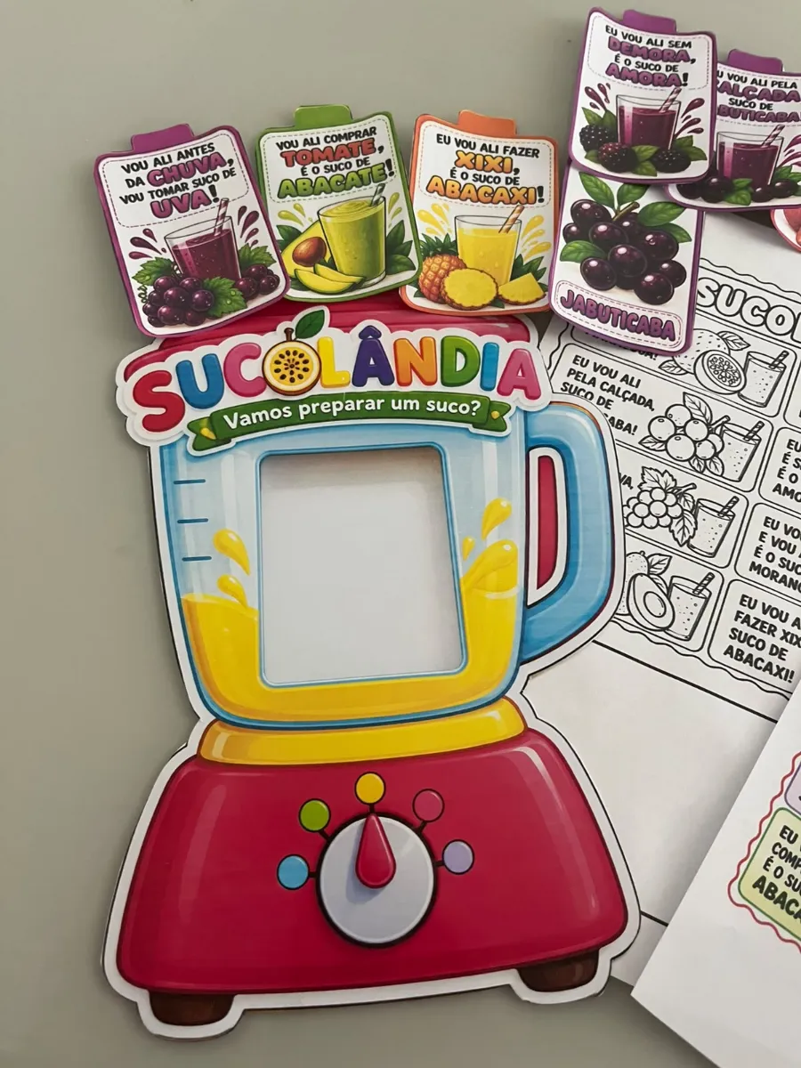 SUCOLÂNDIA — VAMOS PREPARAR UM SUCO? — amostra 1: E se a alfabetização pudesse ficar muito mais divertida