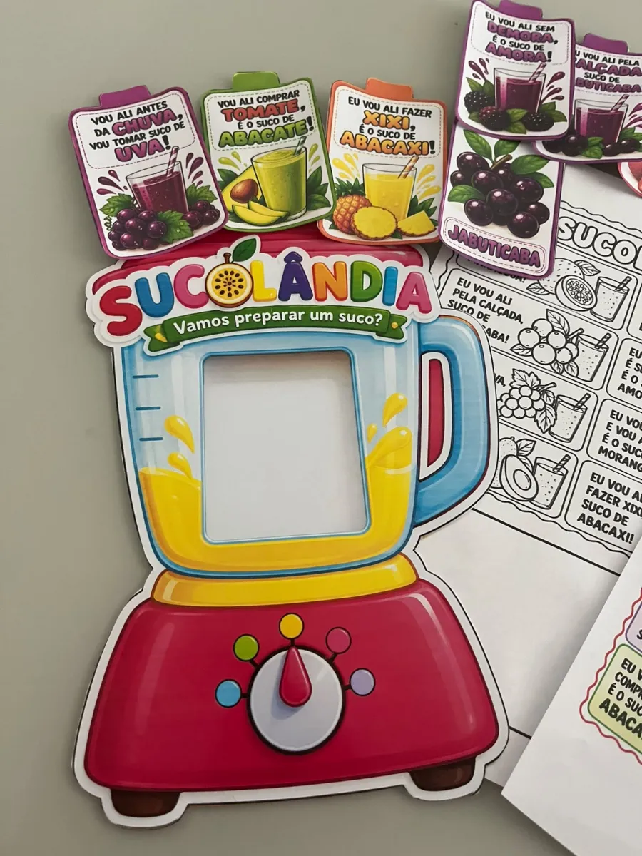 SUCOLÂNDIA — VAMOS PREPARAR UM SUCO? — amostra 2: E se a alfabetização pudesse ficar muito mais divertida