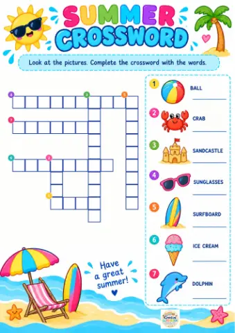 Summer Fun – Jogos e Atividades de Verão Inglês Pdf — amostra 3: 🎲 Atividades da coleção