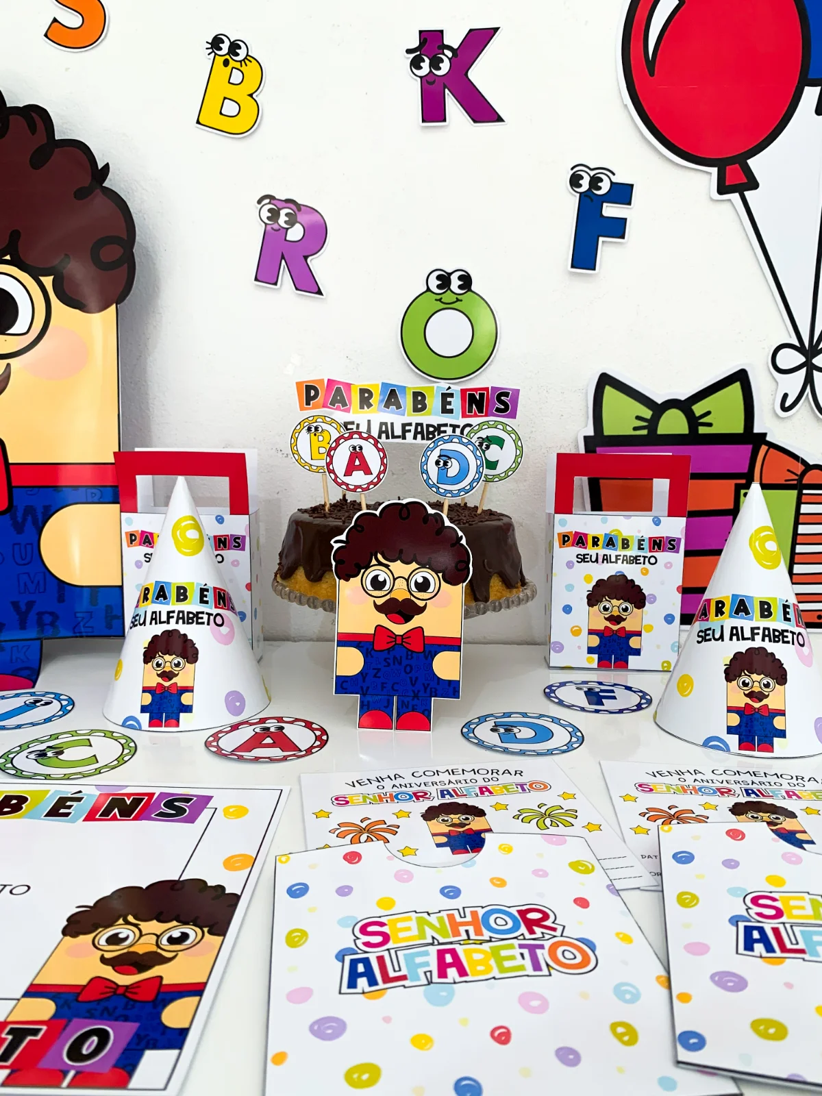 SUPER KIT ANIVERSÁRIO DO SEU ALFABETO – PDF para Imprimir — amostra 7: Um super kit para trabalhar o alfabeto de forma…