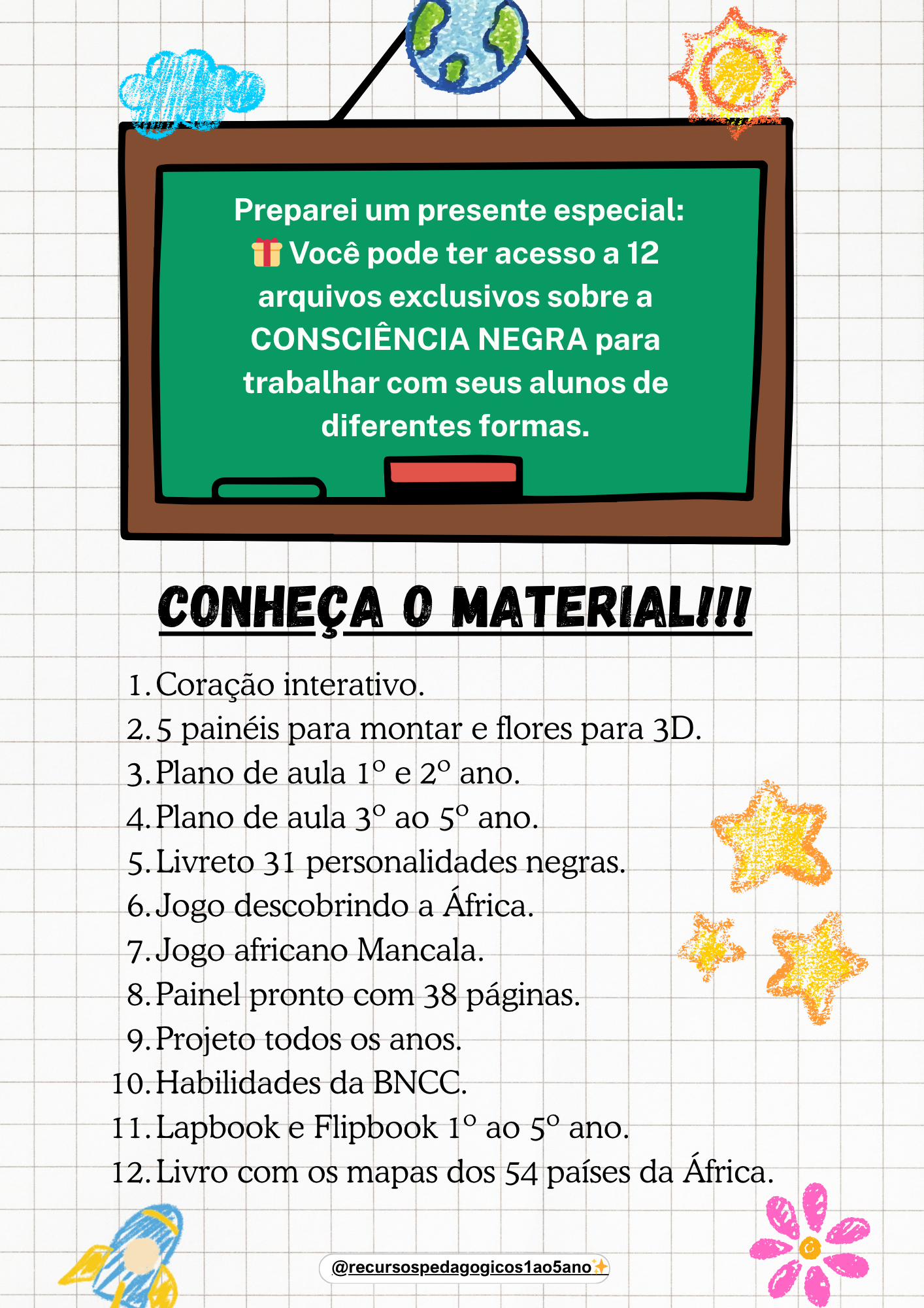 Super Kit Consciência Negra – 2º ao 5º ano — amostra 1: 🖤🌍 Super Kit Consciência Negra – 12 Recursos Pedagógicos