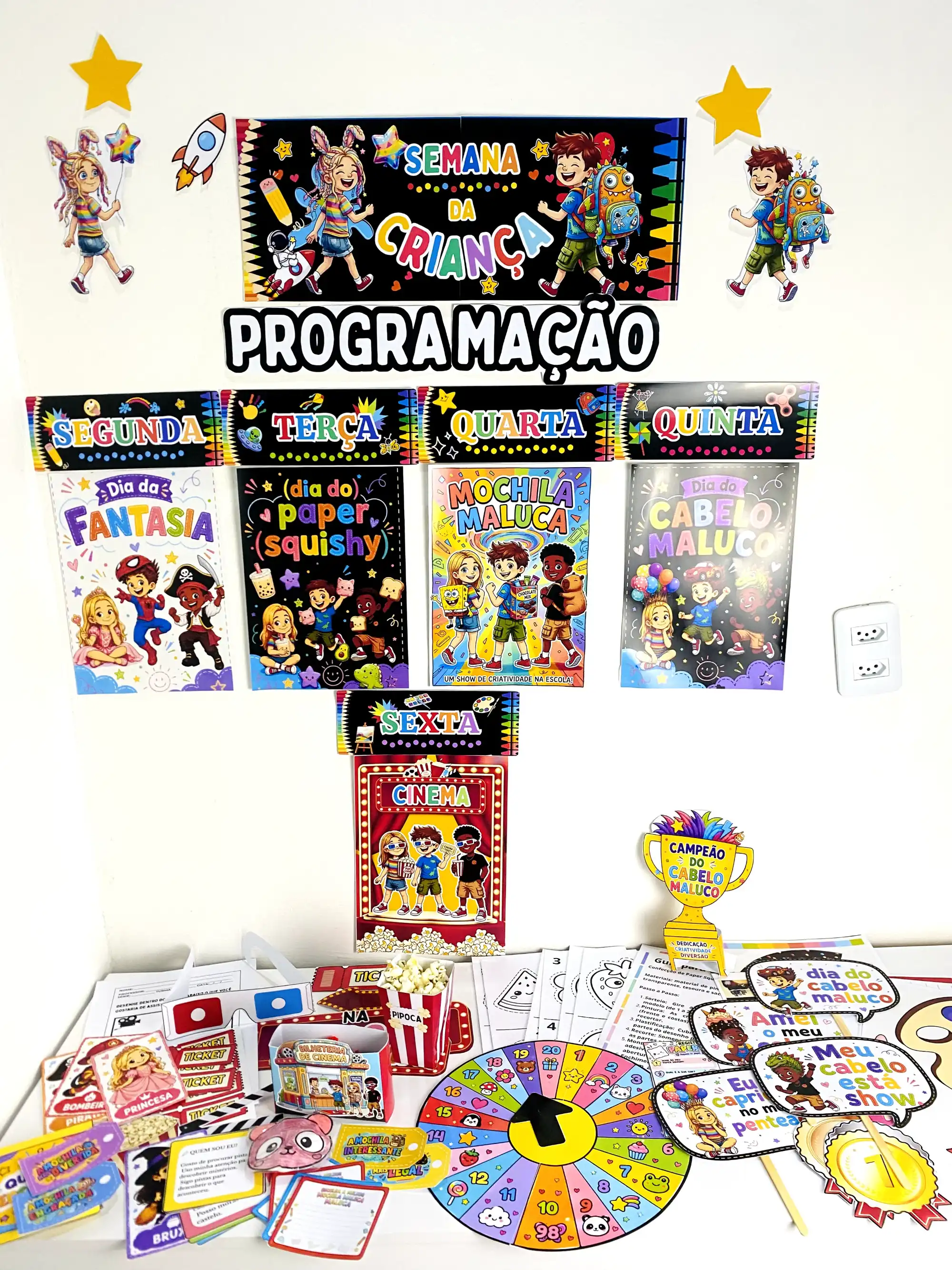 Super kit dia das crianças tudo que você precisa pra muita diversão — capa do material
