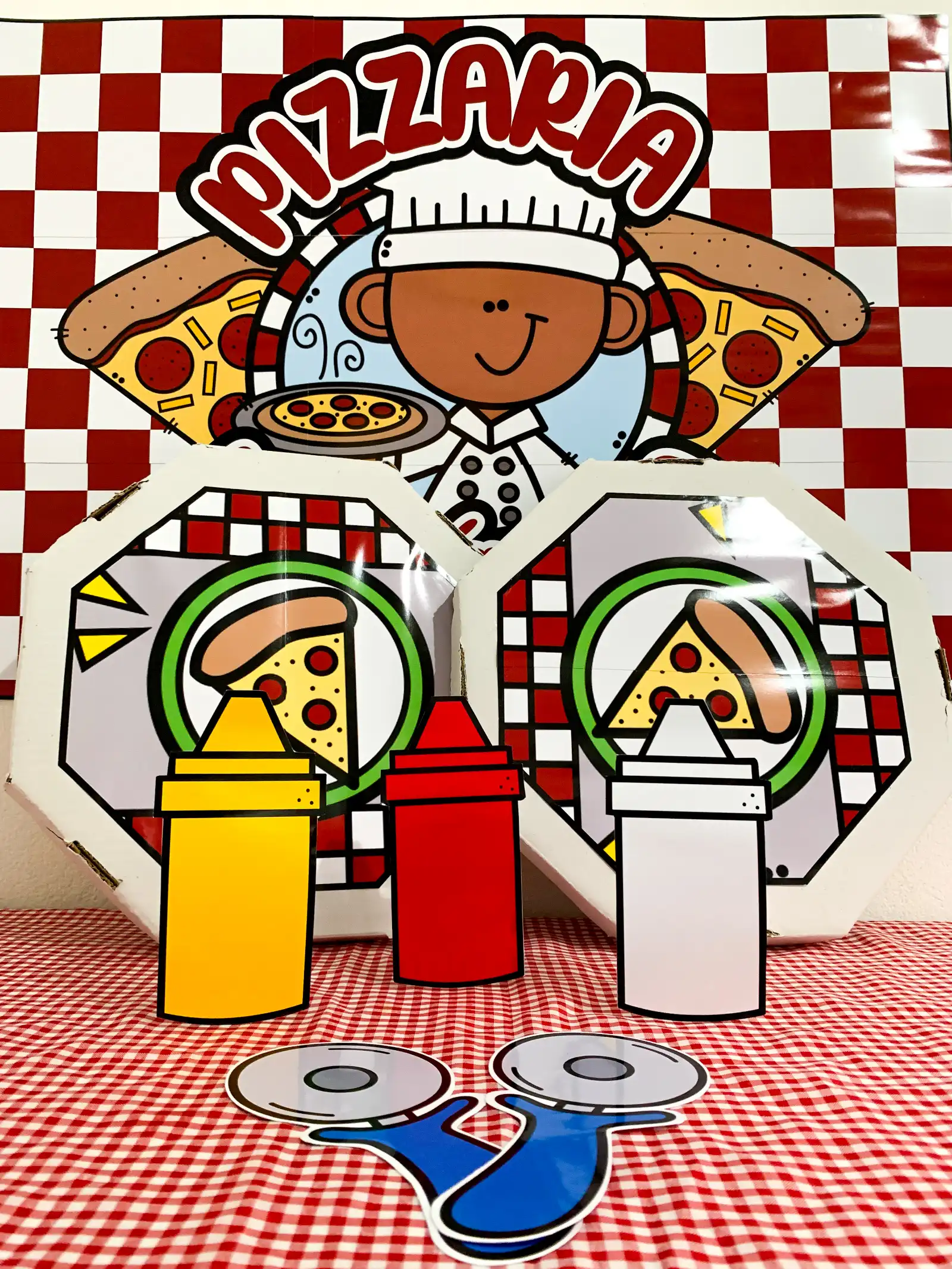 Super kit Pizzaria Numérica – PDF para Imprimir — amostra 1: O que vem no material