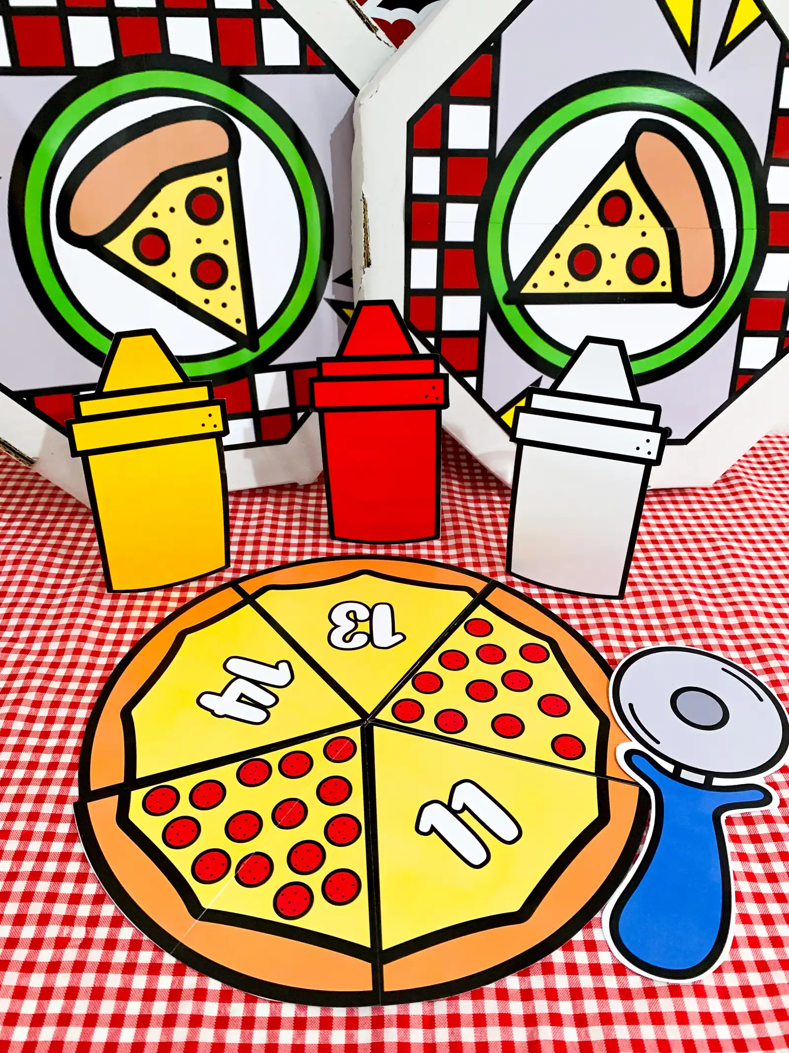 Super kit Pizzaria Numérica – PDF para Imprimir — amostra 2: Um material lúdico e educativo para trabalhar os numerais de 1…