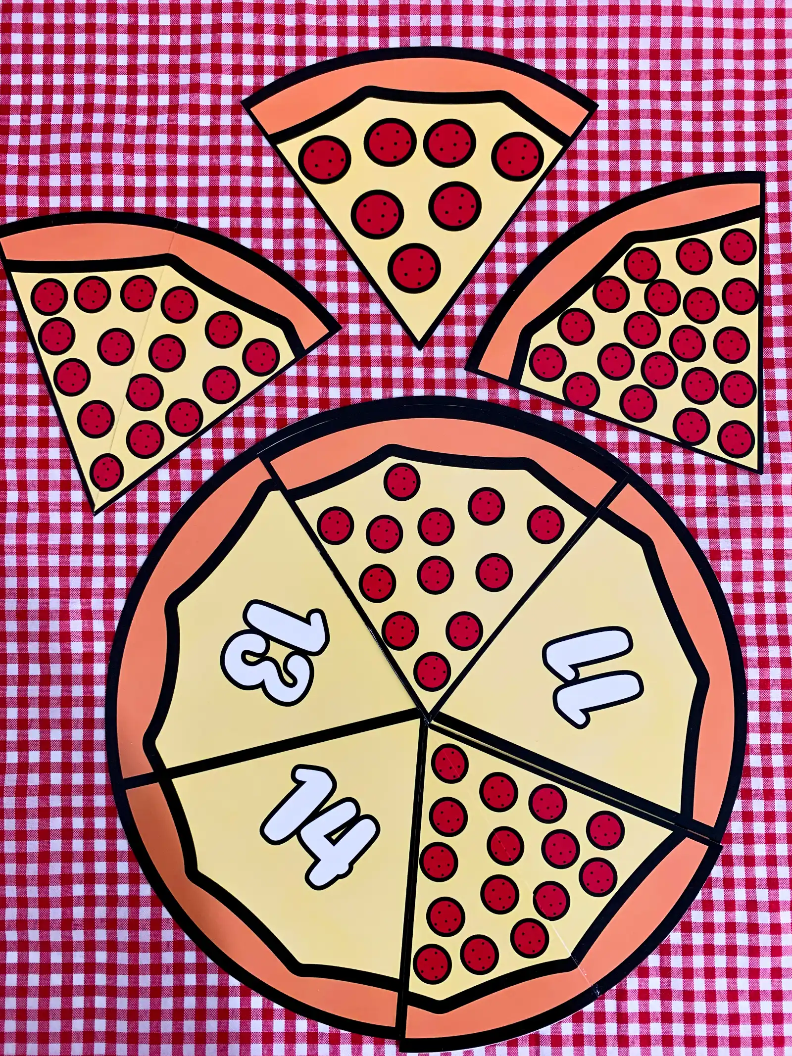 Super kit Pizzaria Numérica – PDF para Imprimir — amostra 7: Um material lúdico e educativo para trabalhar os numerais de 1…