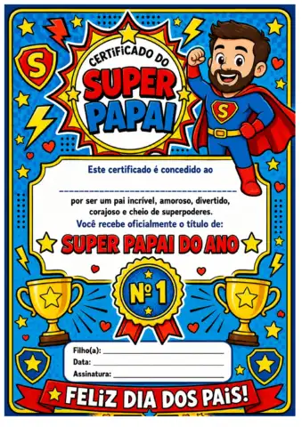 Super Papai – Kit de Atividades para o Dia dos Pais — amostra 1: O que você encontrará no Kit Super Papai Super Papai – Kit de Atividades para o Dia dos Pais — amostra 1: O que você encontrará no Kit Super Papai