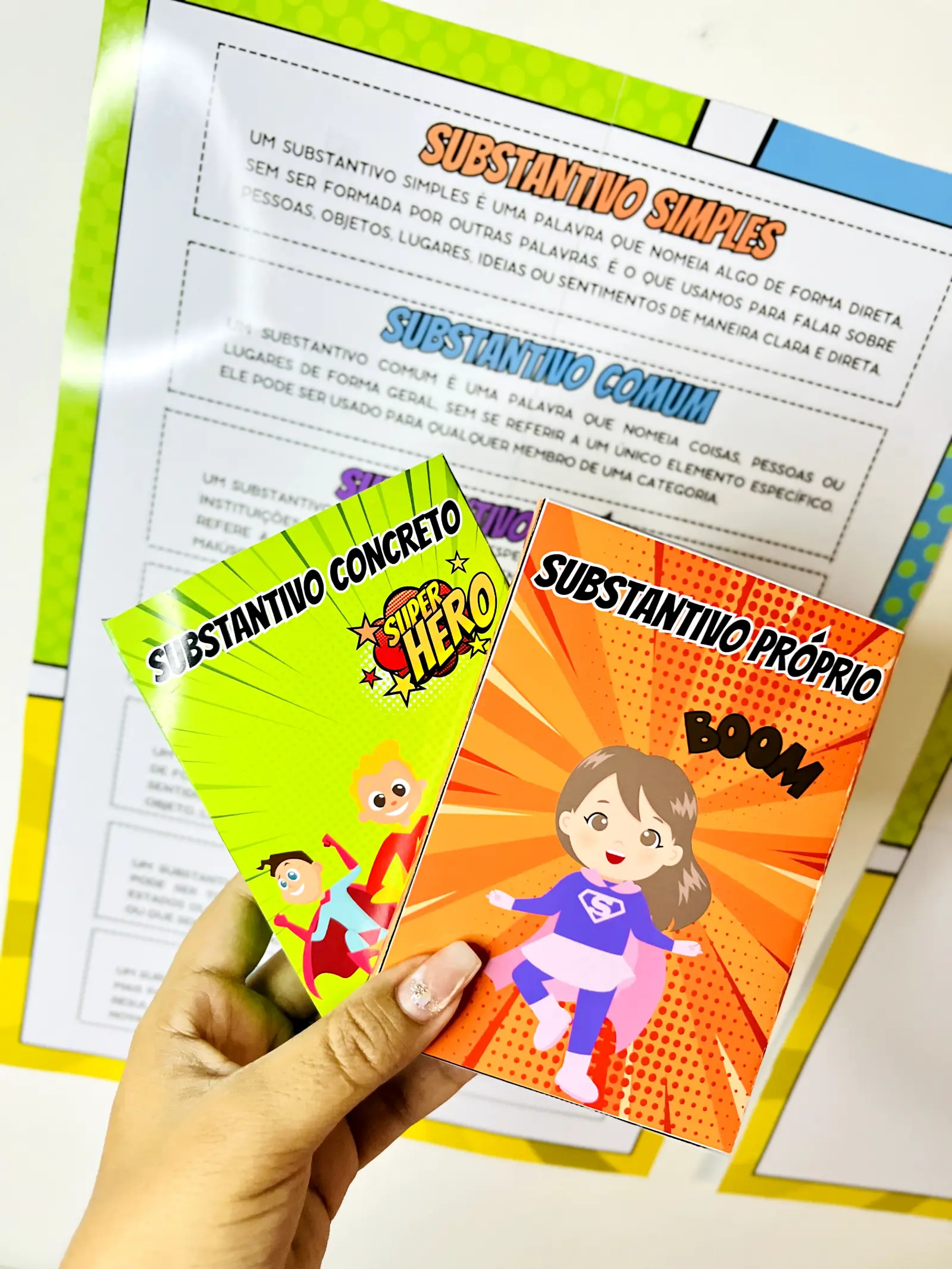Super Substantivo – Classificação dos Substantivos do 2º ao 6°ano — amostra 2: Material pedagógico para trabalhar a…