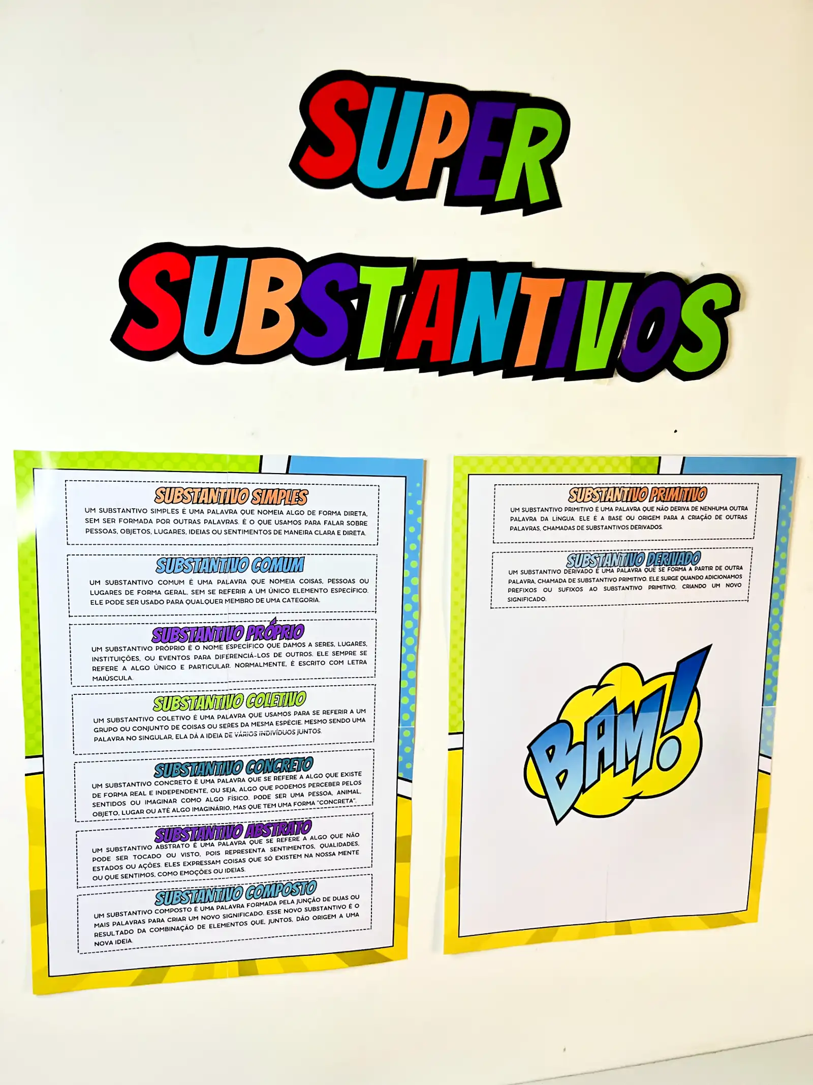 Super Substantivo – Classificação dos Substantivos do 2º ao 6°ano — amostra 4: Material pedagógico para trabalhar a…