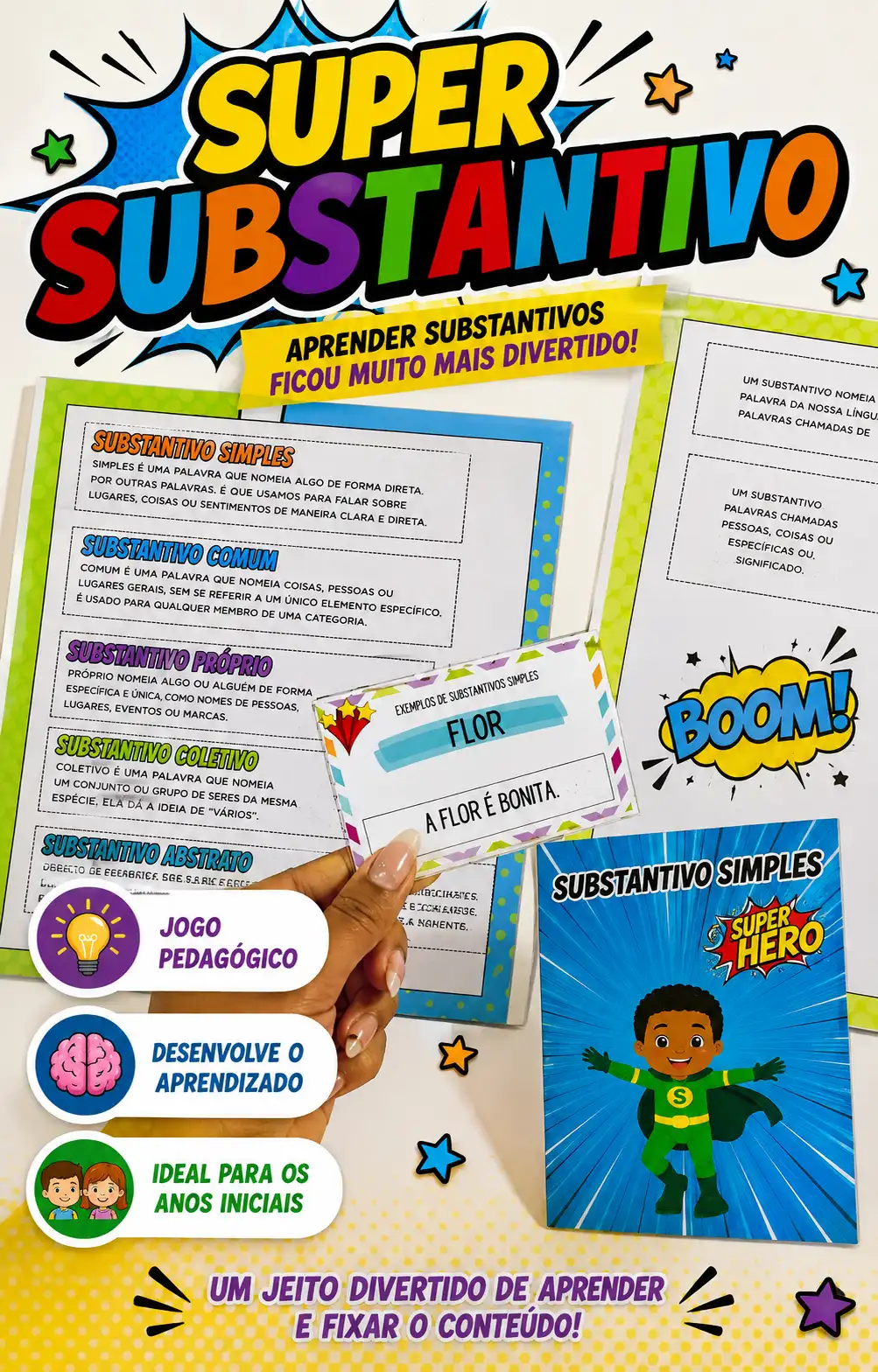 Super Substantivo – Classificação dos Substantivos do 2º ao 6°ano — Português para 2º ano: Material pedagógico para…