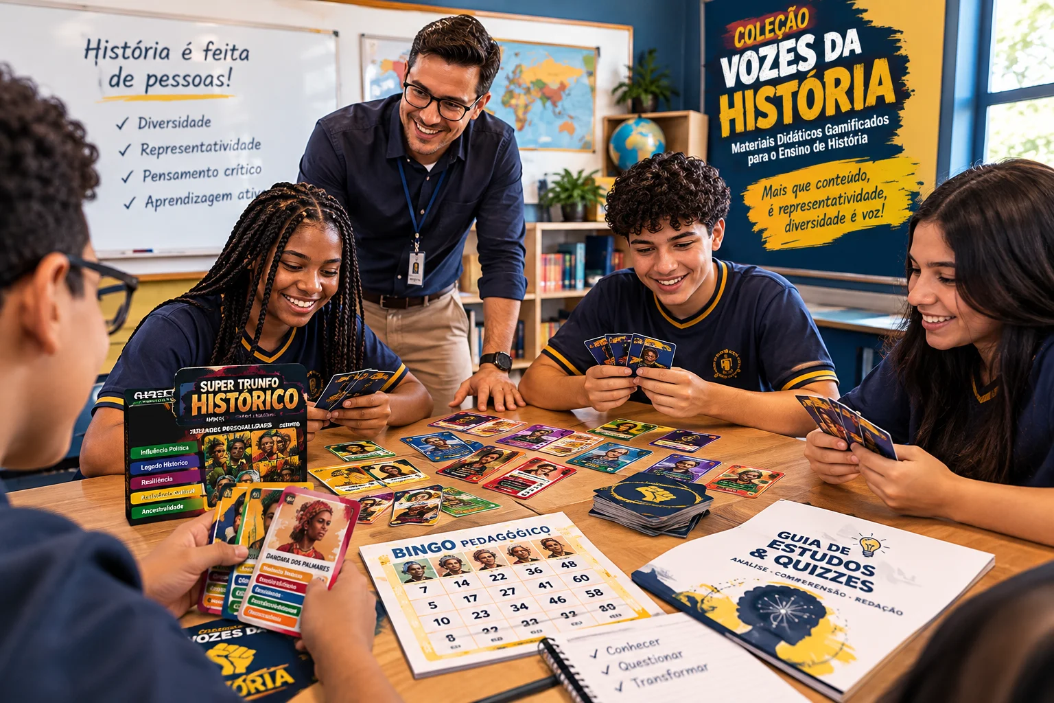 Super Trunfo Vozes da História - materiais gamificados — amostra 2: Super Trunfo Vozes da História é uma coleção de jogos…