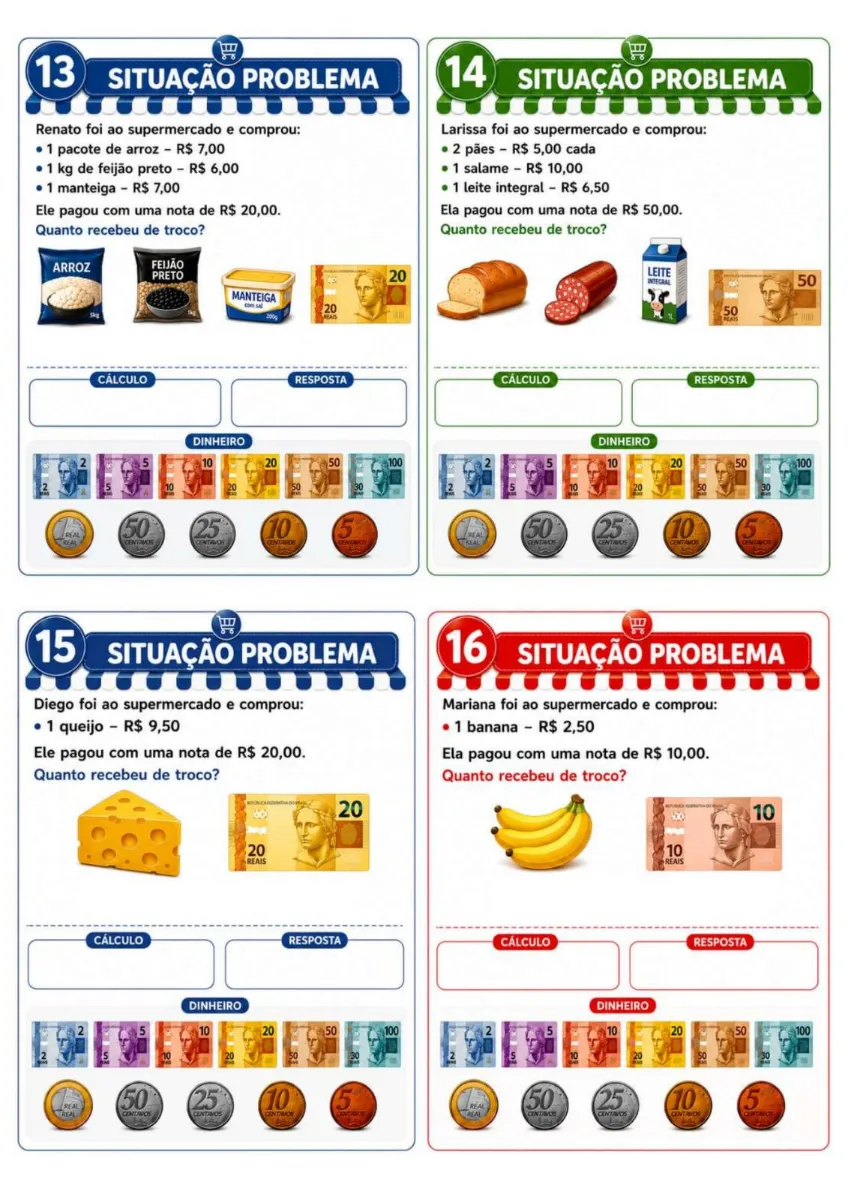Supermercado da Matemática - 2° ao 4° ano do fundamental. — amostra 3: 🎯 OBJETIVOS DE APRENDIZAGEM