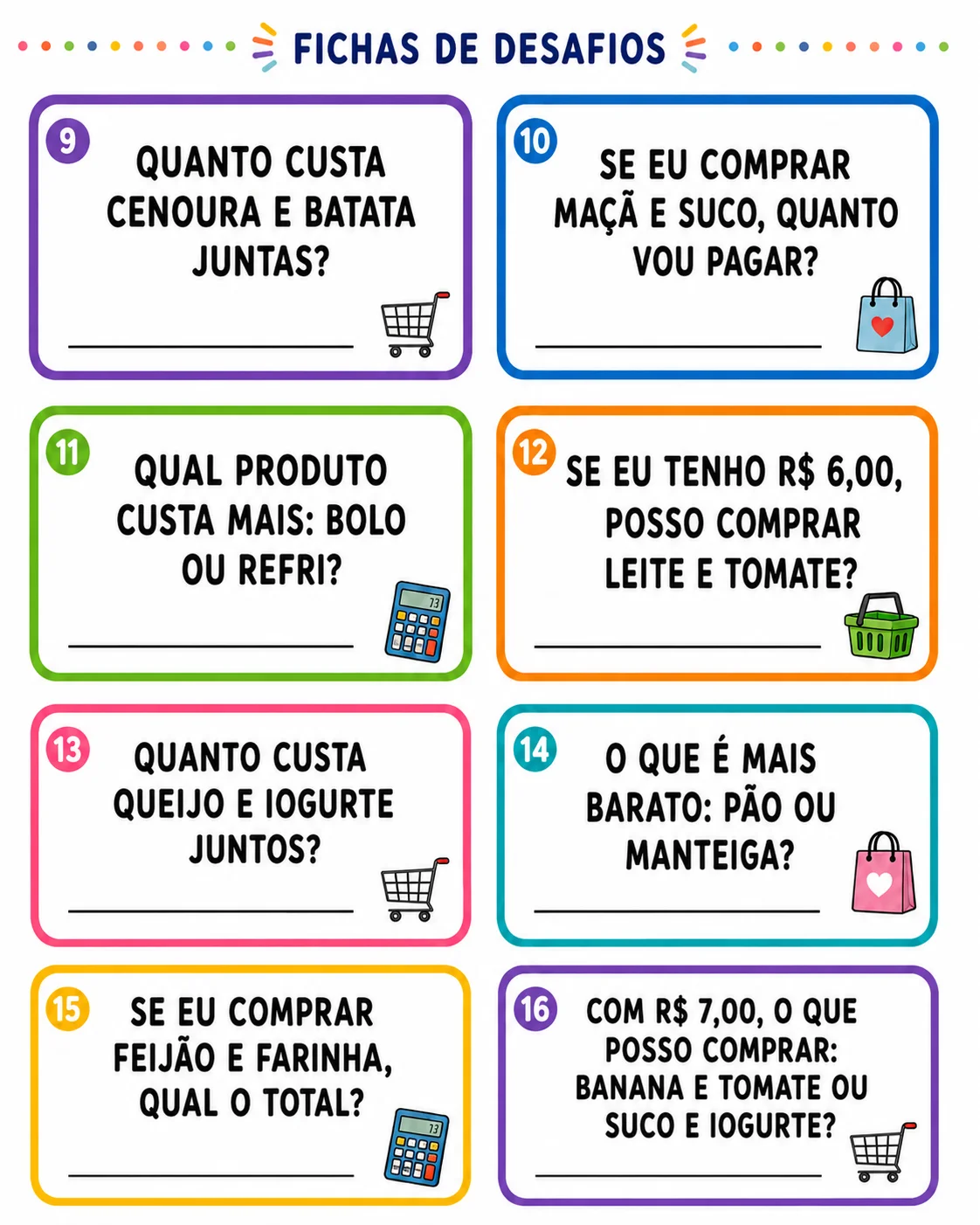 SUPERMERCADO DA MATEMÁTICA — amostra 3: 🛒✨ SUPERMERCADO DA MATEMÁTICA ✨🧮 Que tal transformar a matemática em uma…