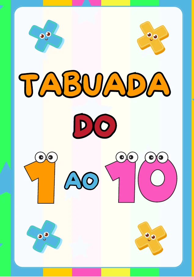 TABUADA DA MULTIPLICAÇÃO DIVERTIDA – ALFABETIZAÇÃO ANOS INICIAIS — Alfabetização para 2º ano: Com a Tabuada da…