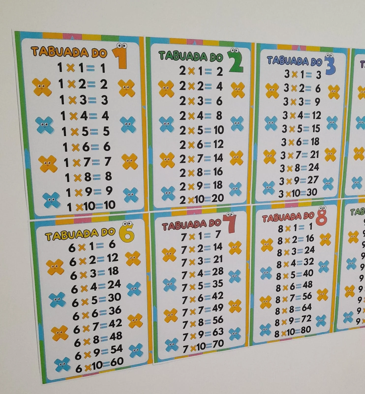 Tabuada da Multiplicação Divertida – Tabuada do 1 ao 10 | 12 Páginas — capa do material