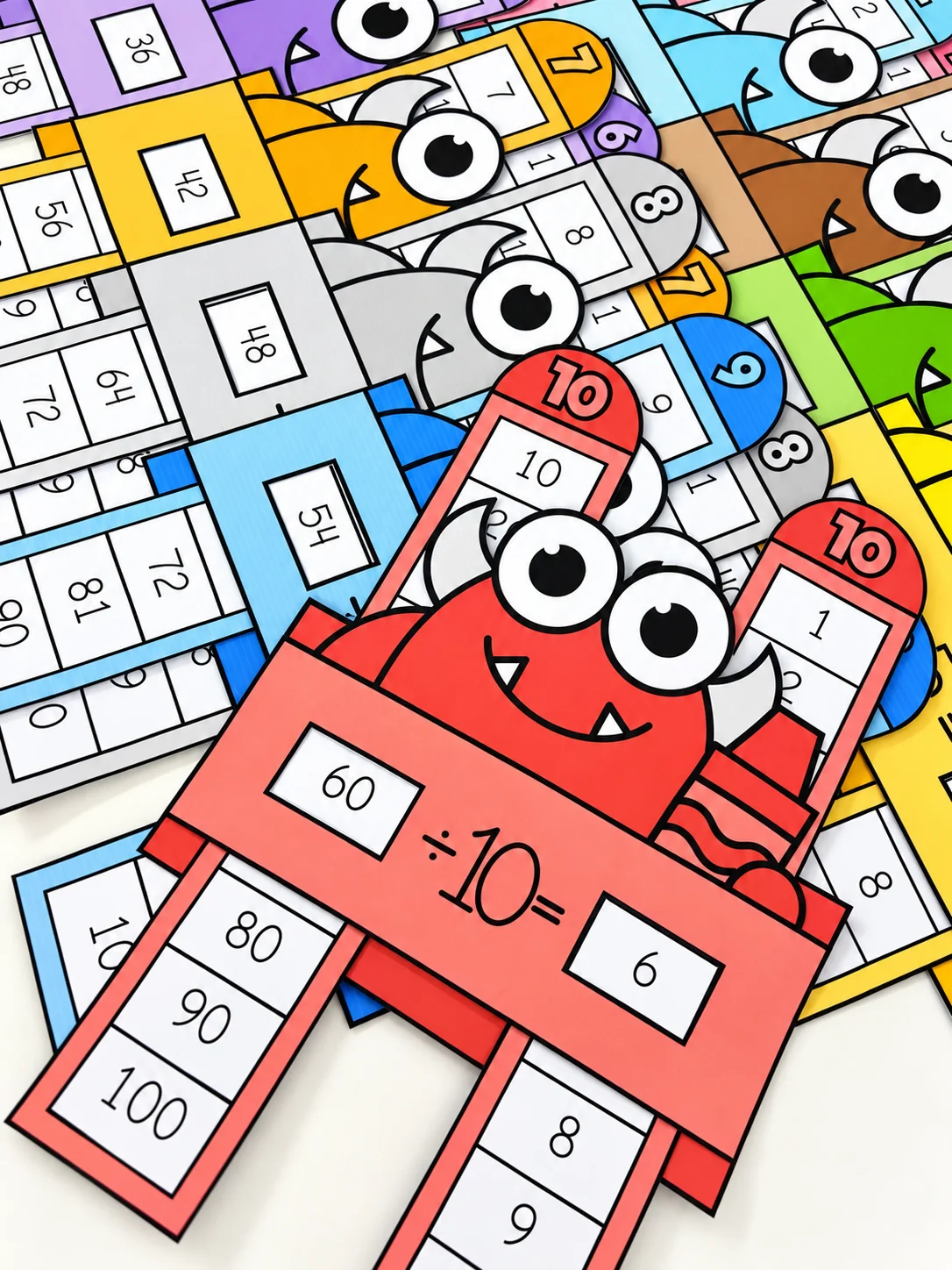 Tabuadas da Divisão Interativas – Atividade de Matemática — amostra 3: Ideal para atividades de matemática, prática da…