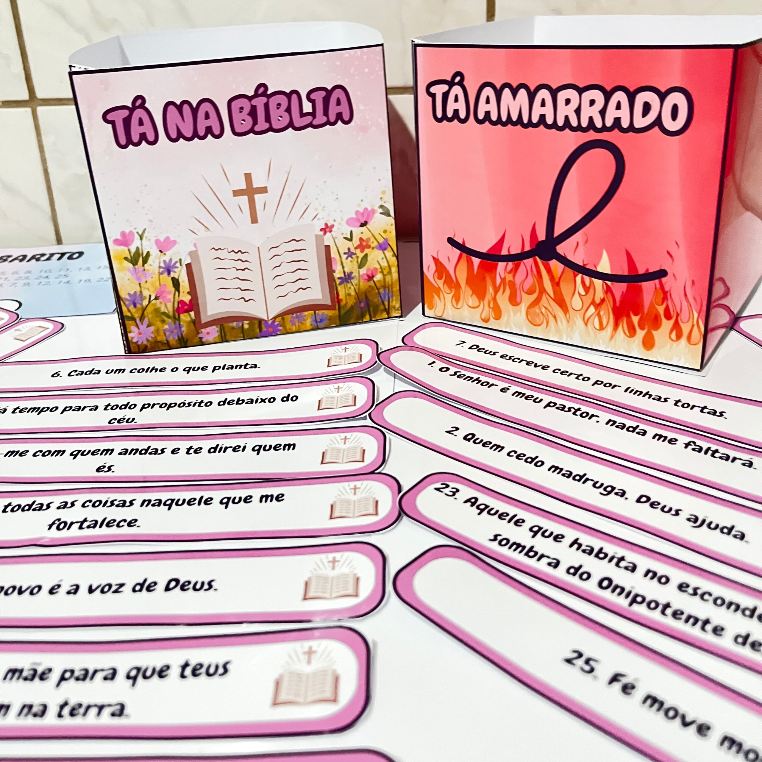 Tána bíblia ou tá amarrado? – Material Pedagógico — Jogos pedagógicos para Todas as séries: "Tá na Bíblia ou Tá Amarrado
