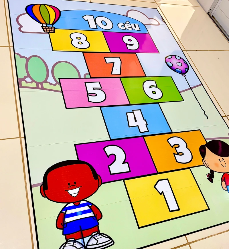 Tapete Amarelinha em PDF para Imprimir na Educação Infantil — amostra 4: Para quem é indicado