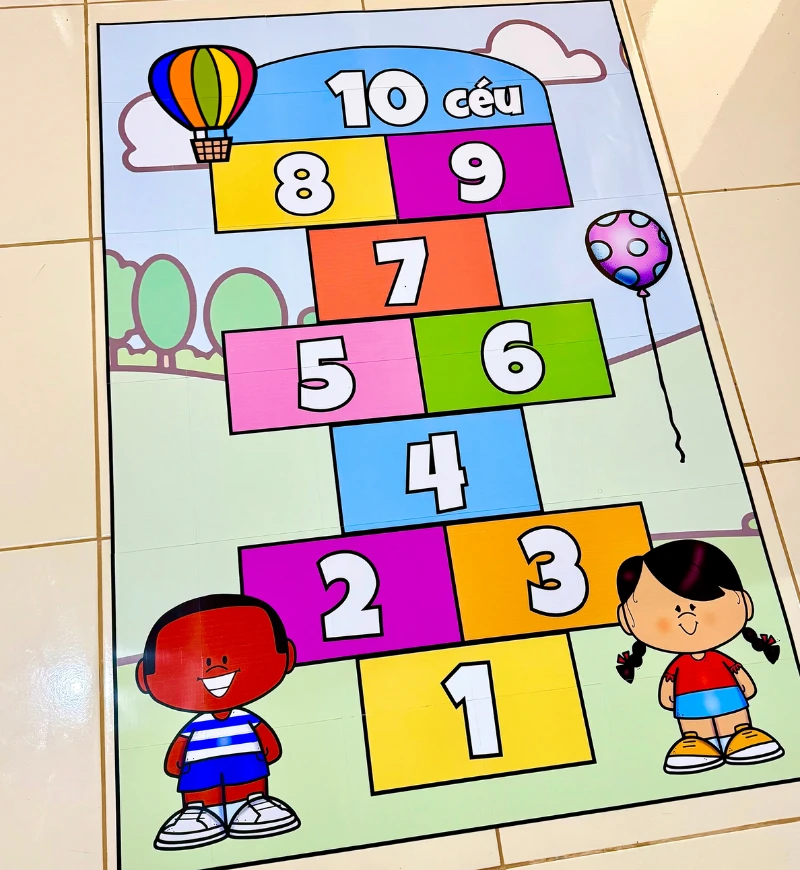 Tapete Amarelinha em PDF para Imprimir na Educação Infantil — capa do material