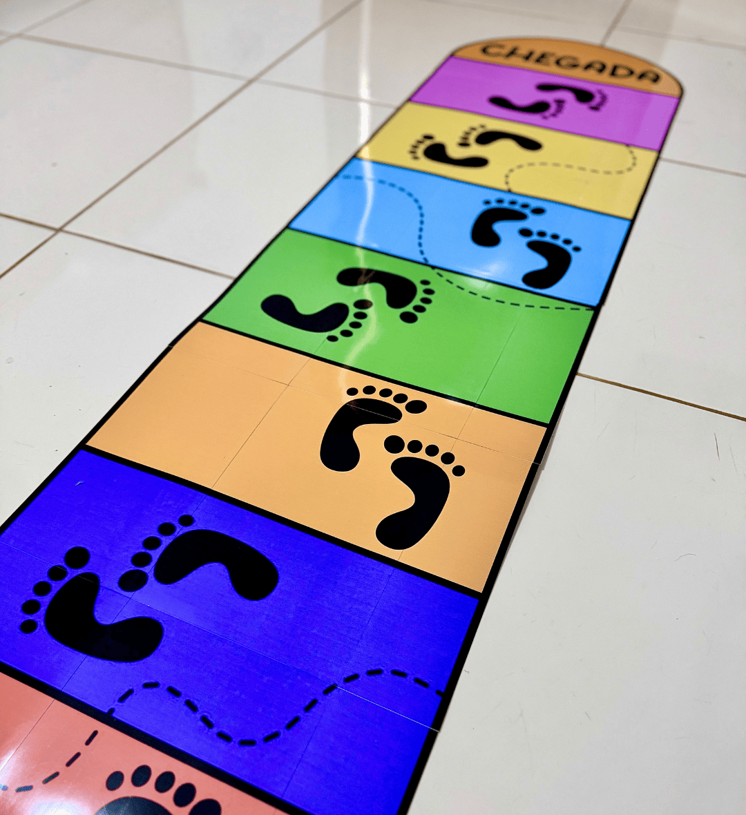 Tapete das Pegadas: Jogo em PDF para Educação Infantil — capa do material