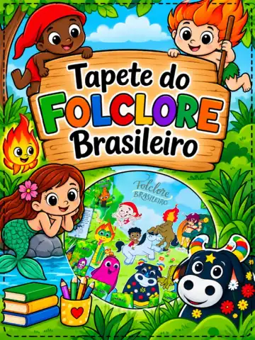 Tapete do Folclore + Livrinhos das Lendas — capa do material