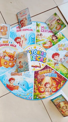 Tapete Histórias Bíblicas Infantil Histórias para ministério infantil — amostra 1: Um recurso pedagógico lúdico e visual…